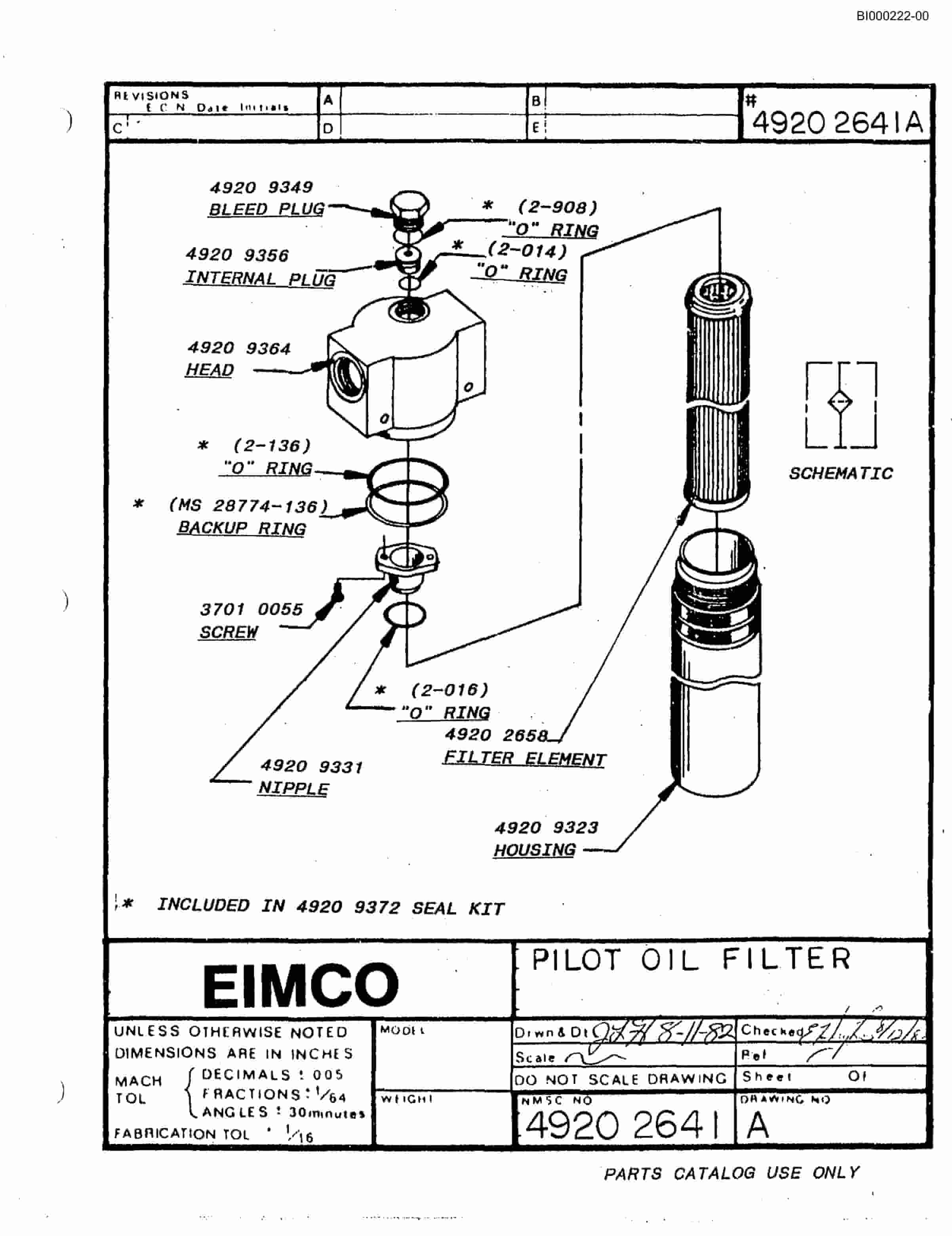 Bucyrus 2810L Drum Miner Parts Catalog BI000222-2