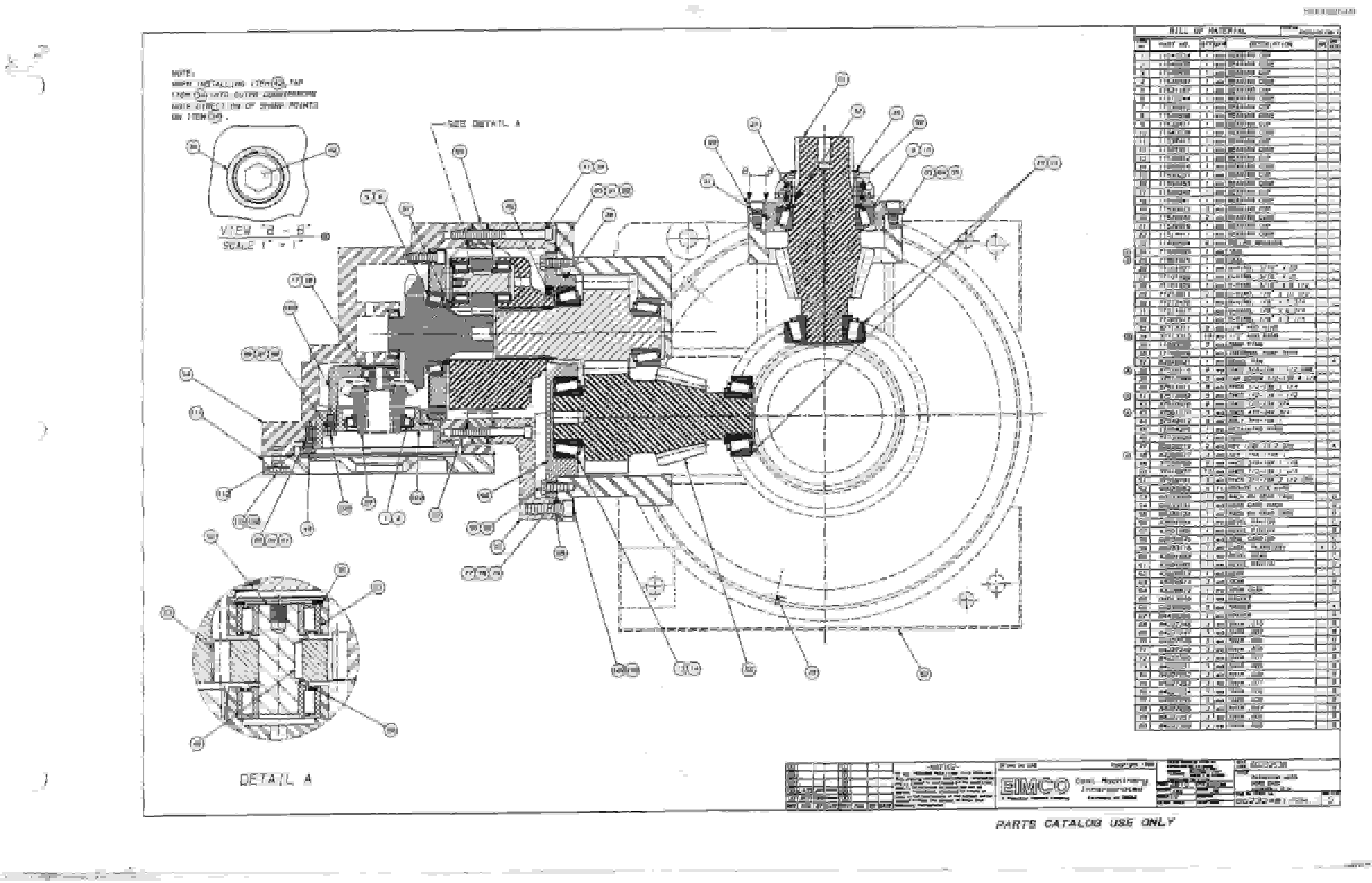 Bucyrus 2810L Drum Miner Parts Catalog BI000226-5