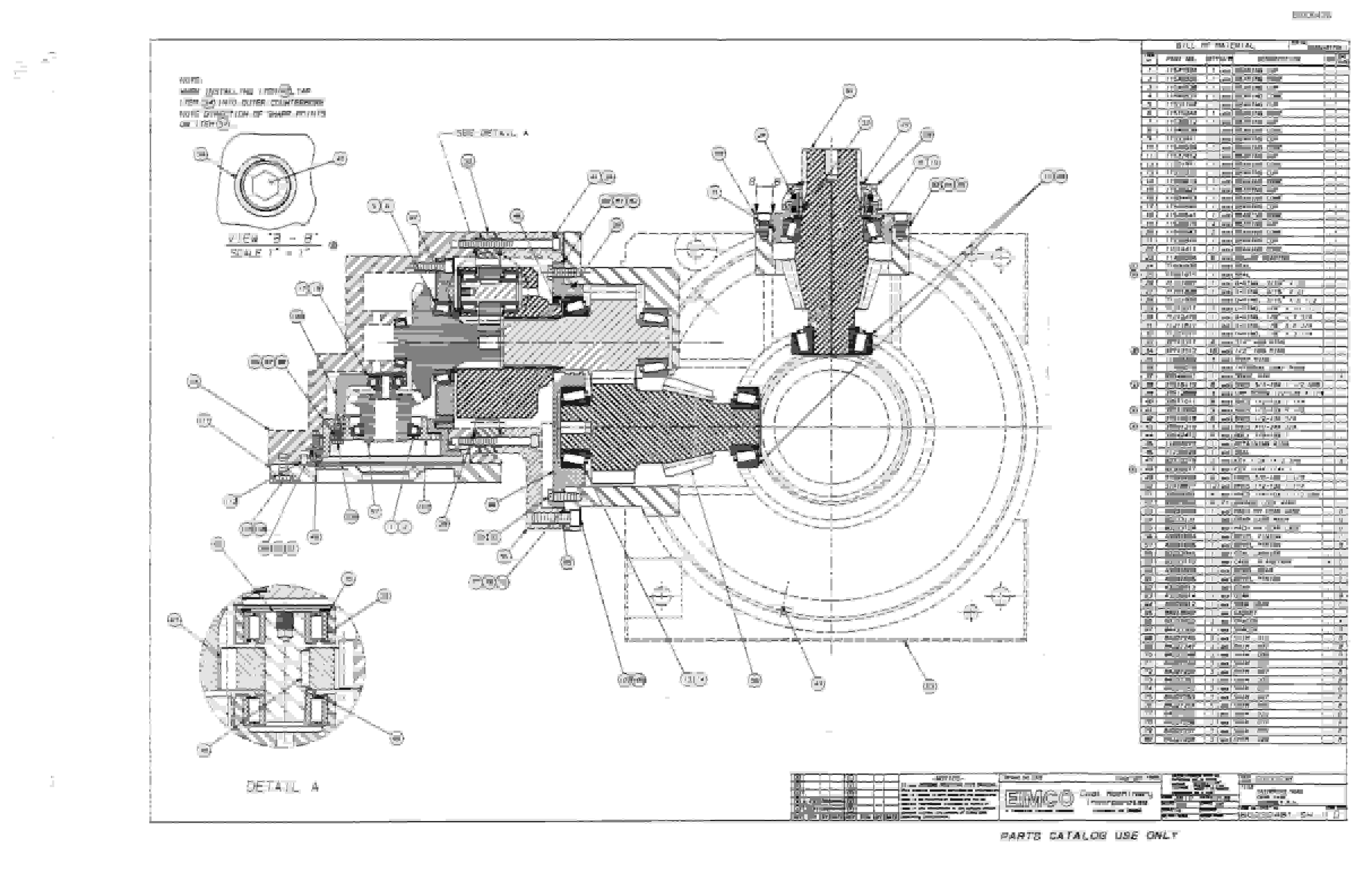 Bucyrus 2810L Drum Miner Parts Catalog BI000426-5