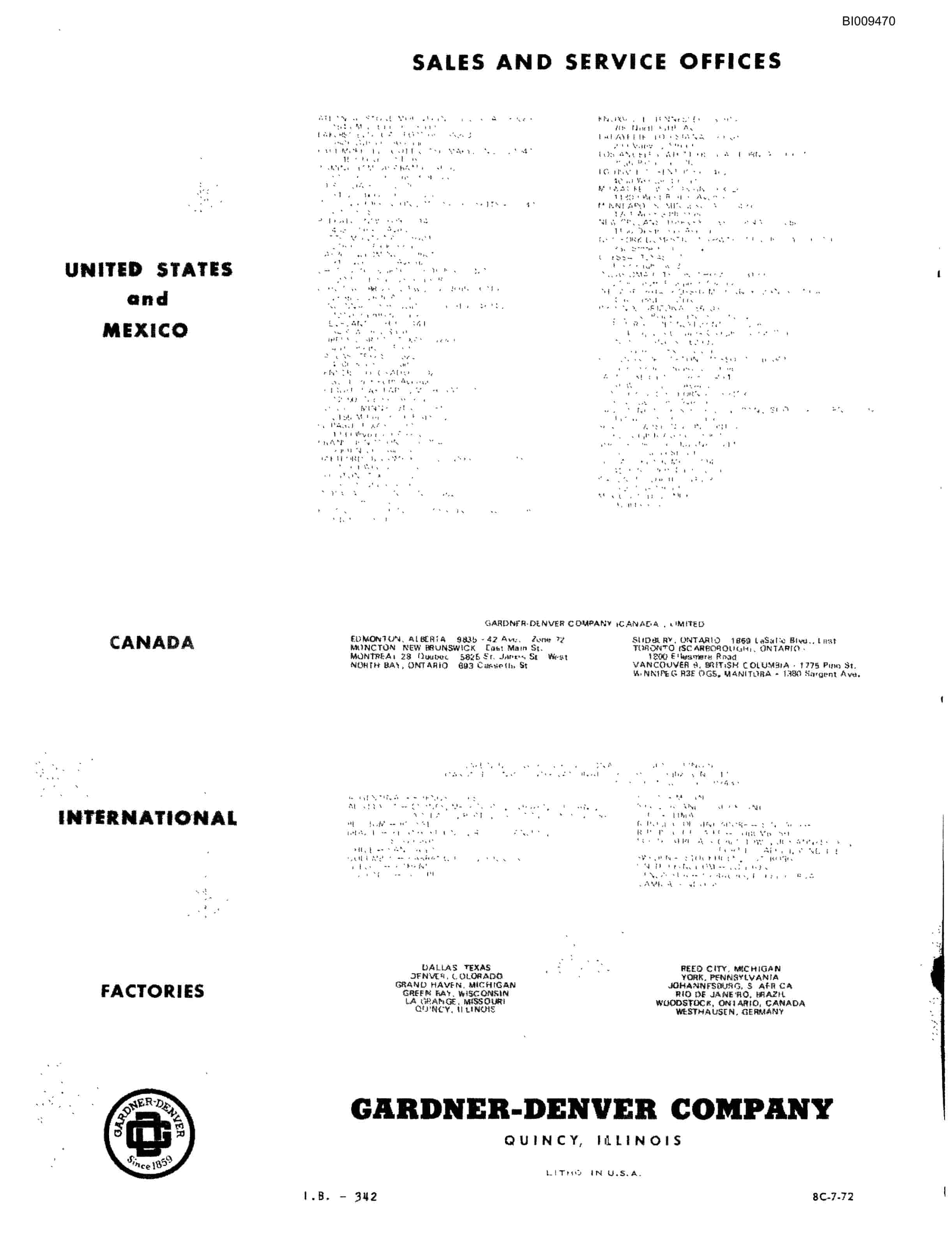 Bucyrus 3 Boom Jumbo Parts Catalog BI009470-4