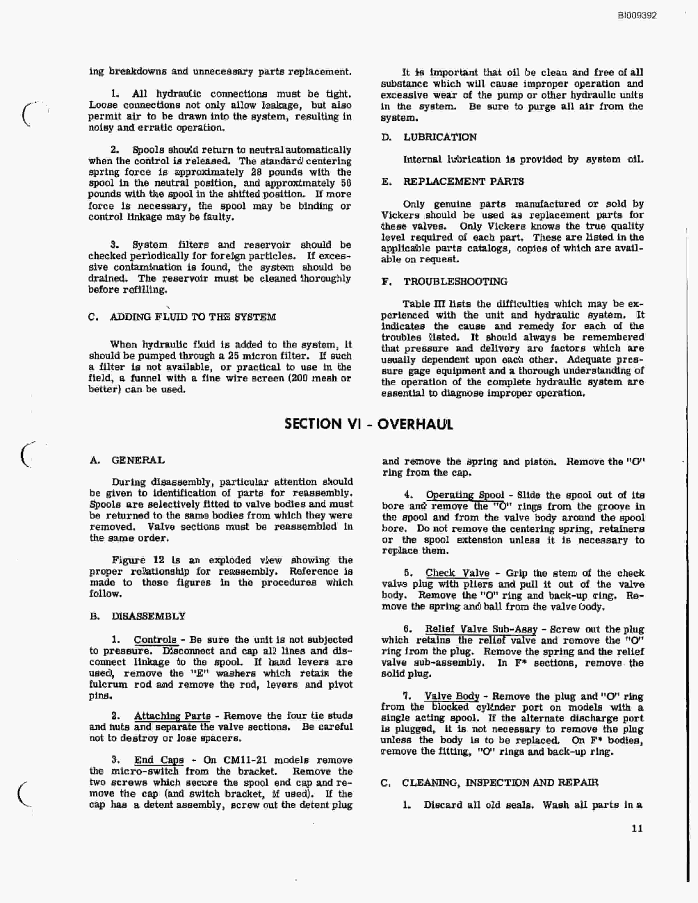Bucyrus 3 Boom Universal III Carrier Parts Catalog BI009392-5