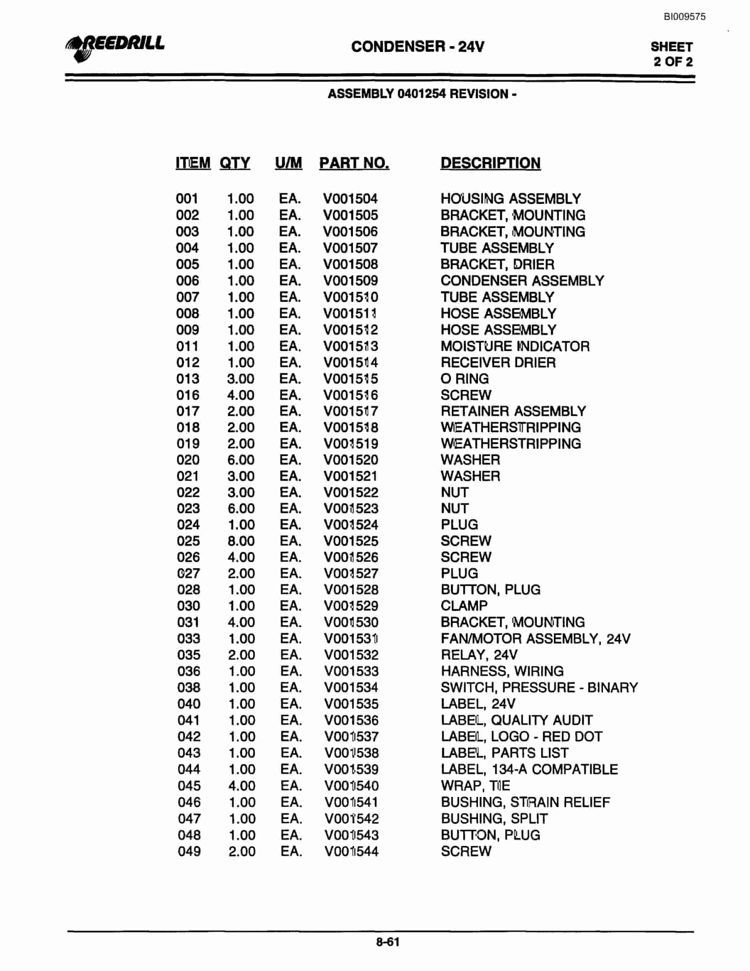 Bucyrus 300, 400 Hydraulic Track Drill Parts Catalog BI009575-3