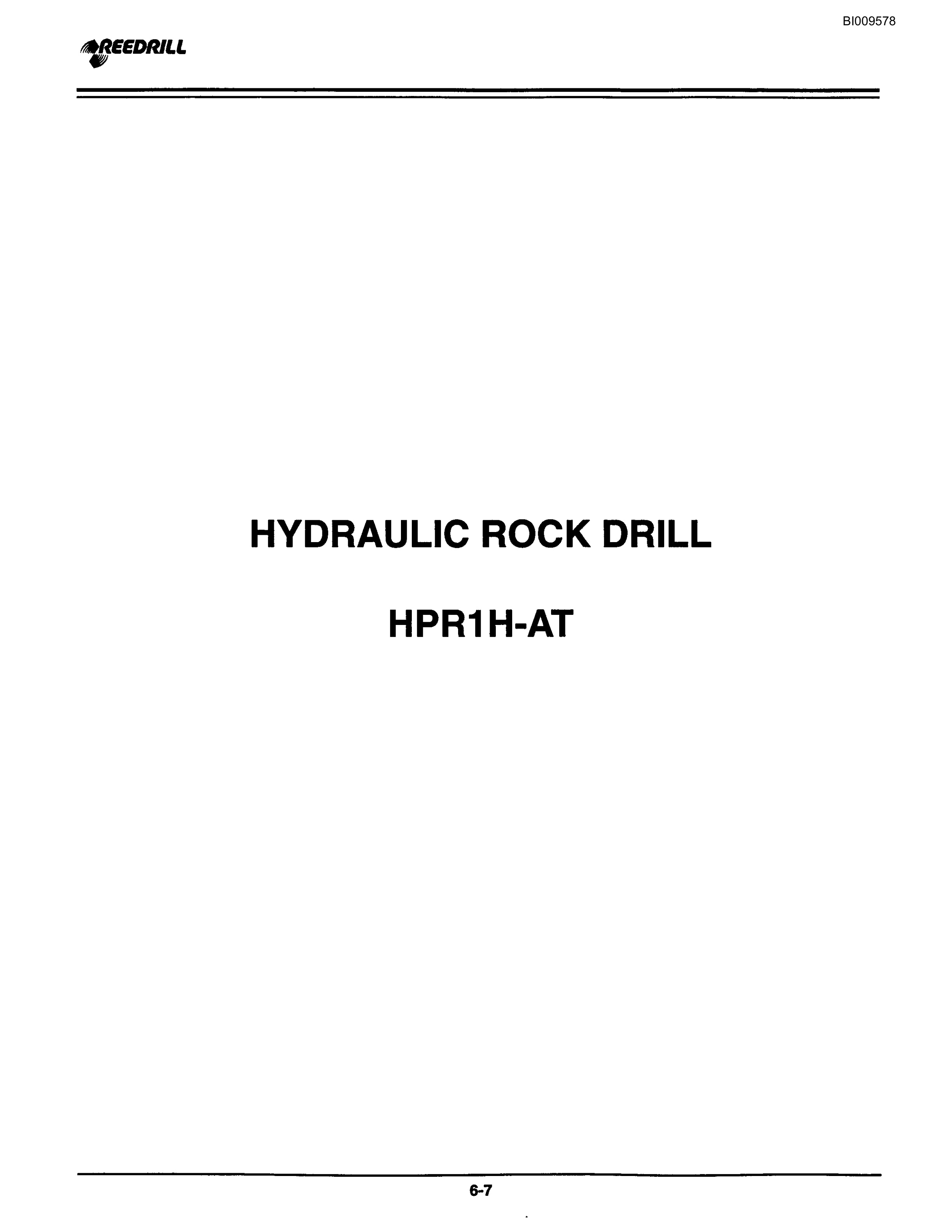 Bucyrus 300, 400 Hydraulic Track Drill Parts Catalog BI009578-2
