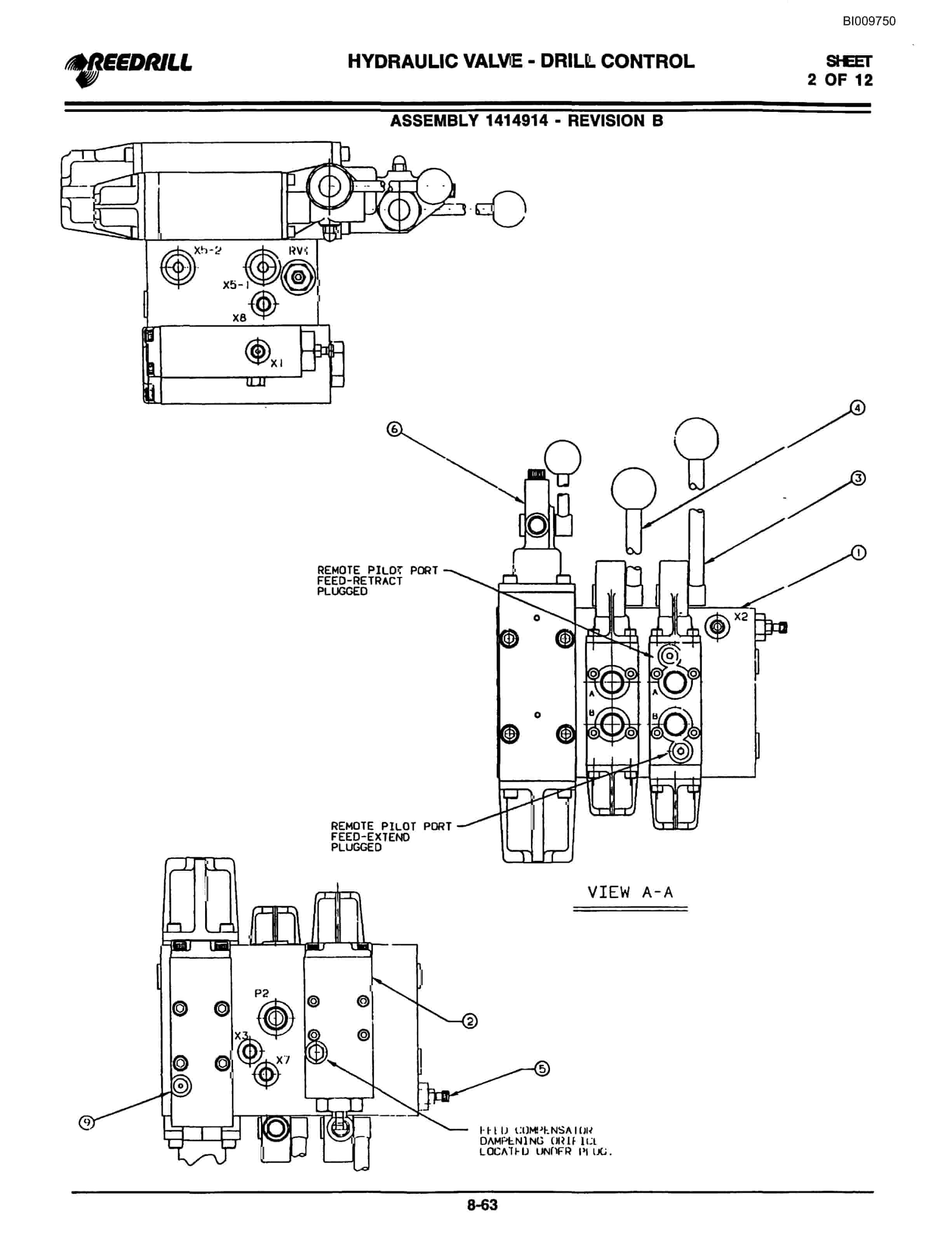 Bucyrus 300, 400 Hydraulic Track Drill Parts Catalog BI009750-3