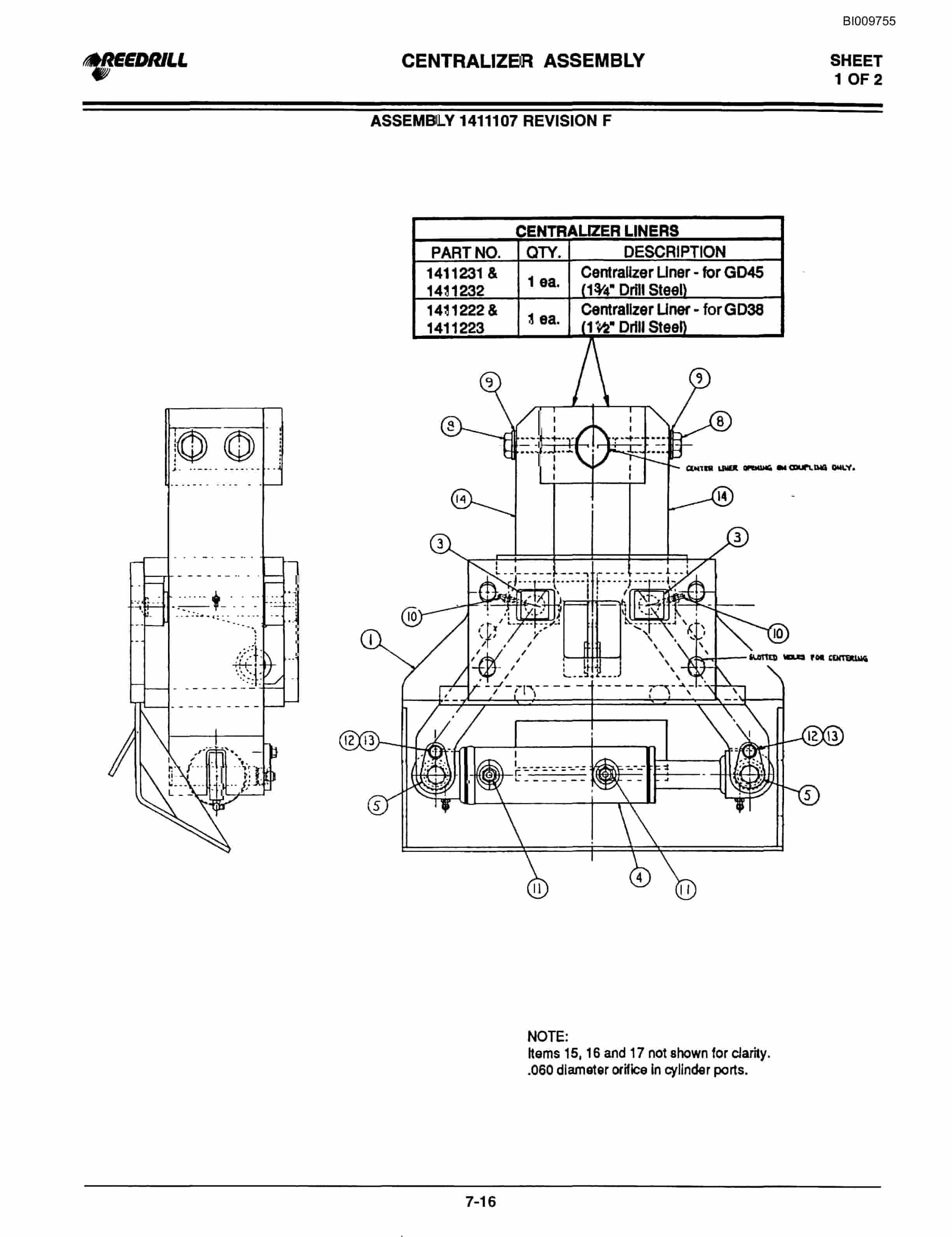 Bucyrus 300, 400 Hydraulic Track Drill Parts Catalog BI009755-2