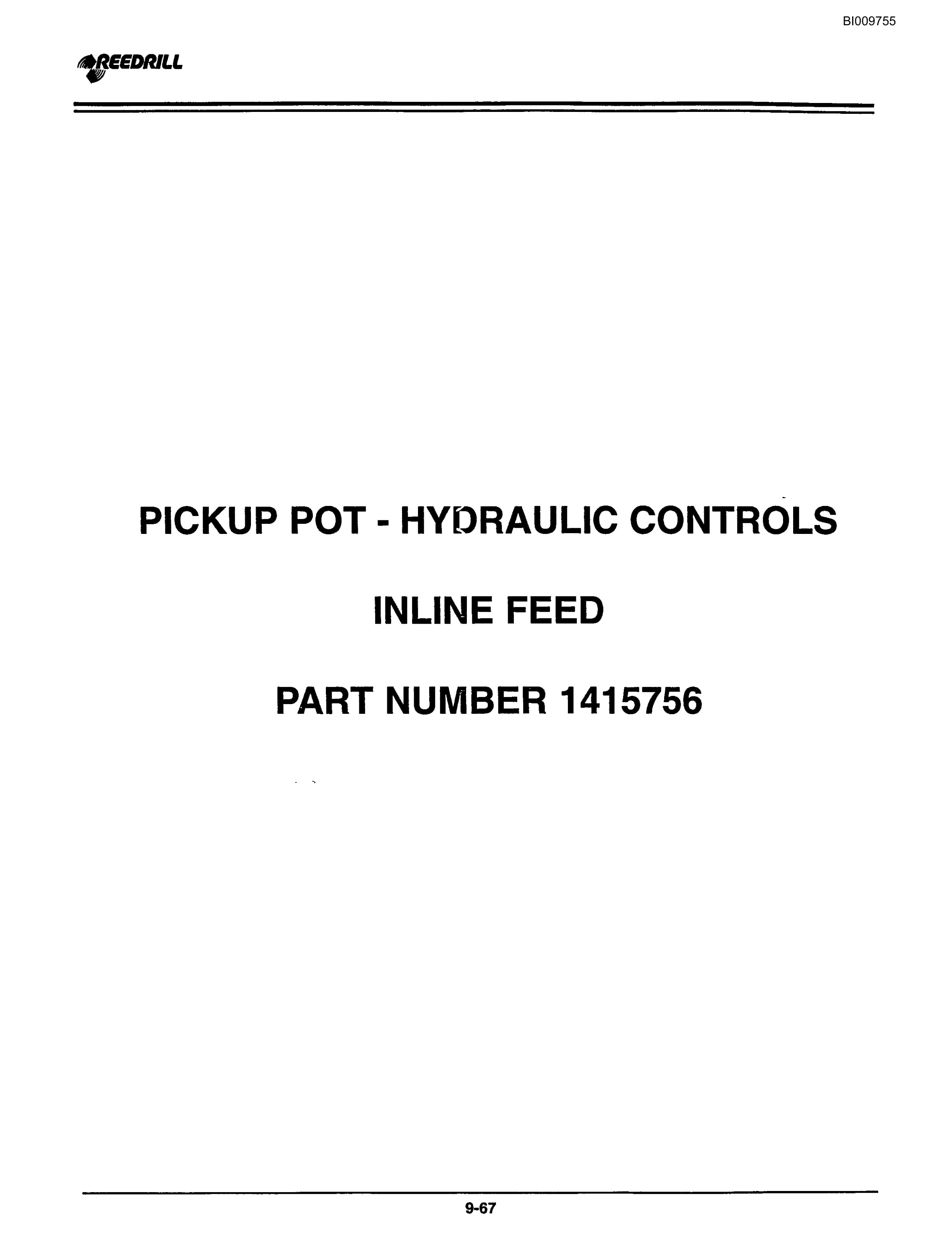 Bucyrus 300, 400 Hydraulic Track Drill Parts Catalog BI009755-4