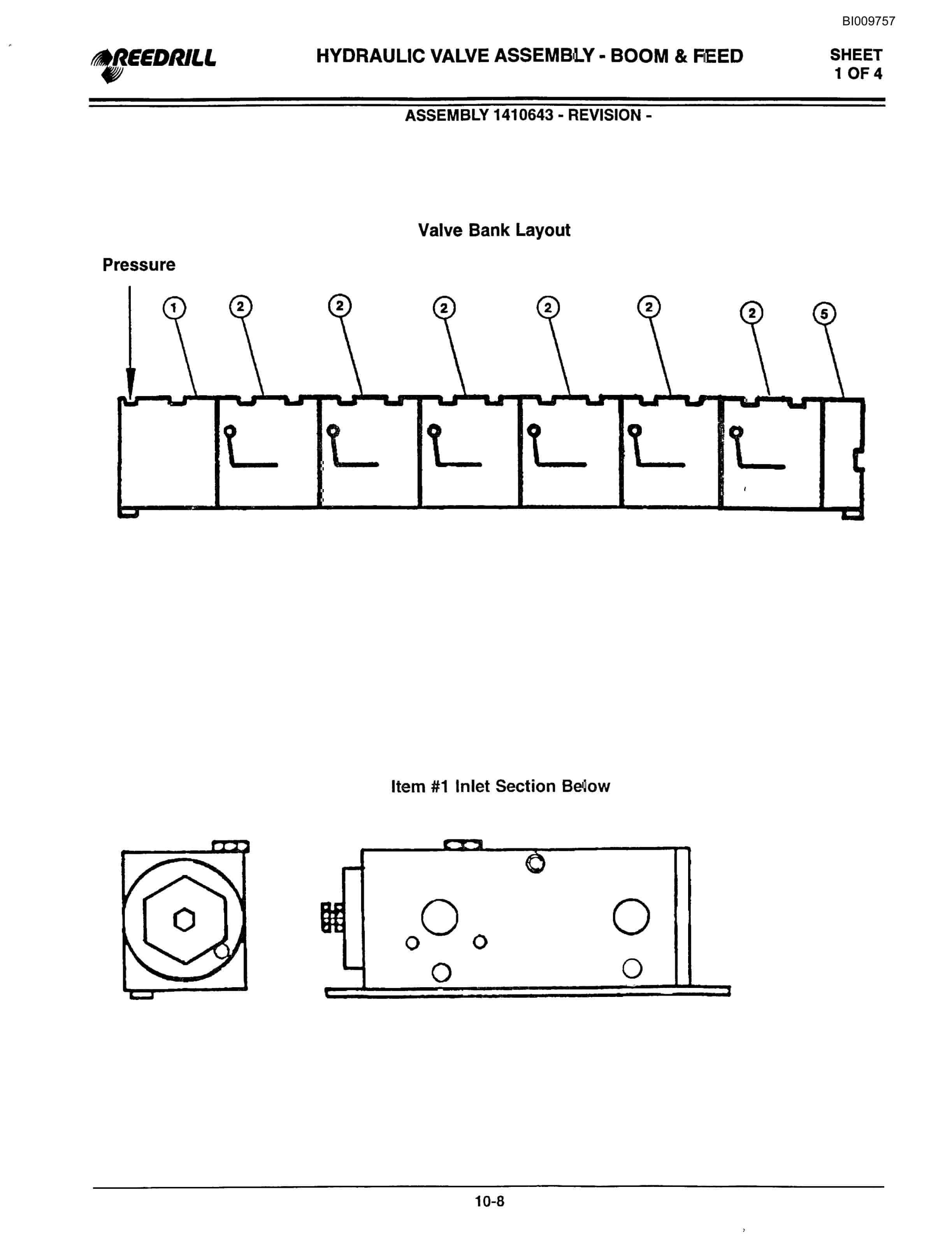 Bucyrus 300, 400 Hydraulic Track Drill Parts Catalog BI009757-5