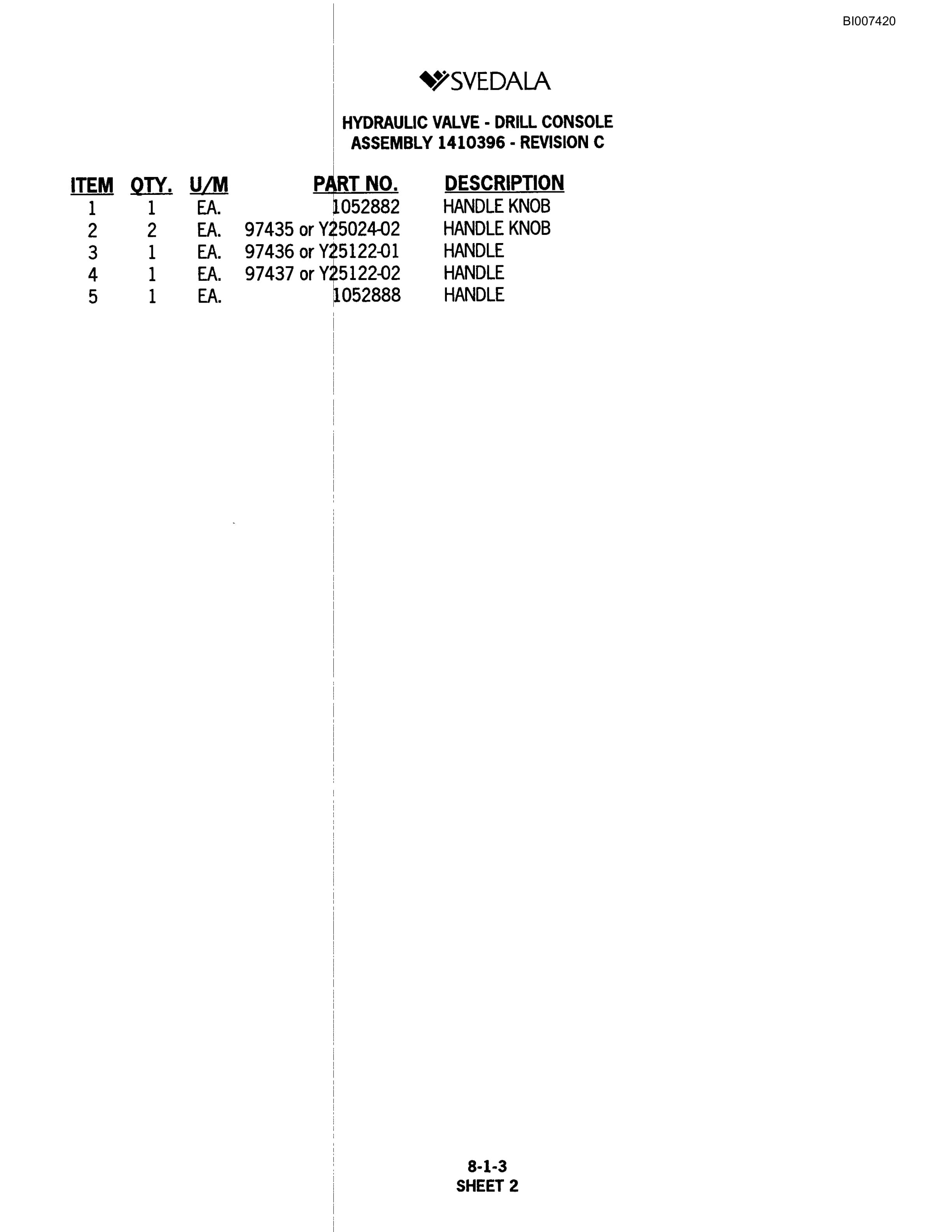 Bucyrus 300 Hydraulic Track Drill Parts Catalog BI007420-4