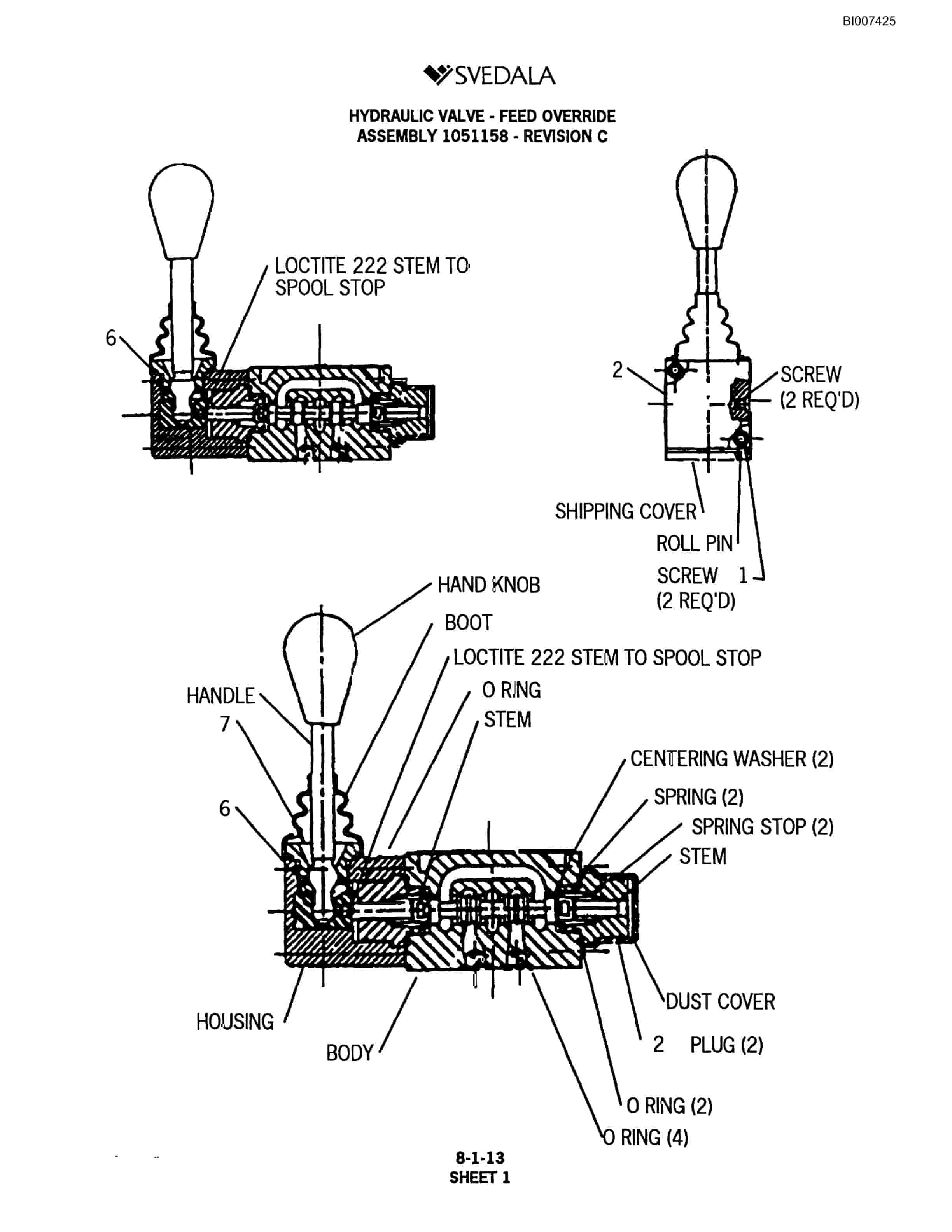 Bucyrus 300 Hydraulic Track Drill Parts Catalog BI007425-5
