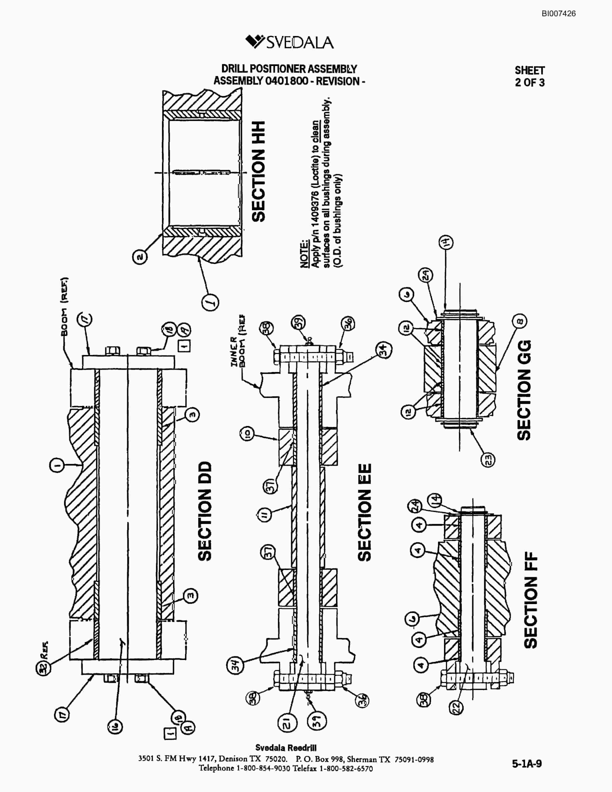 Bucyrus 300 Hydraulic Track Drill Parts Catalog BI007426-2