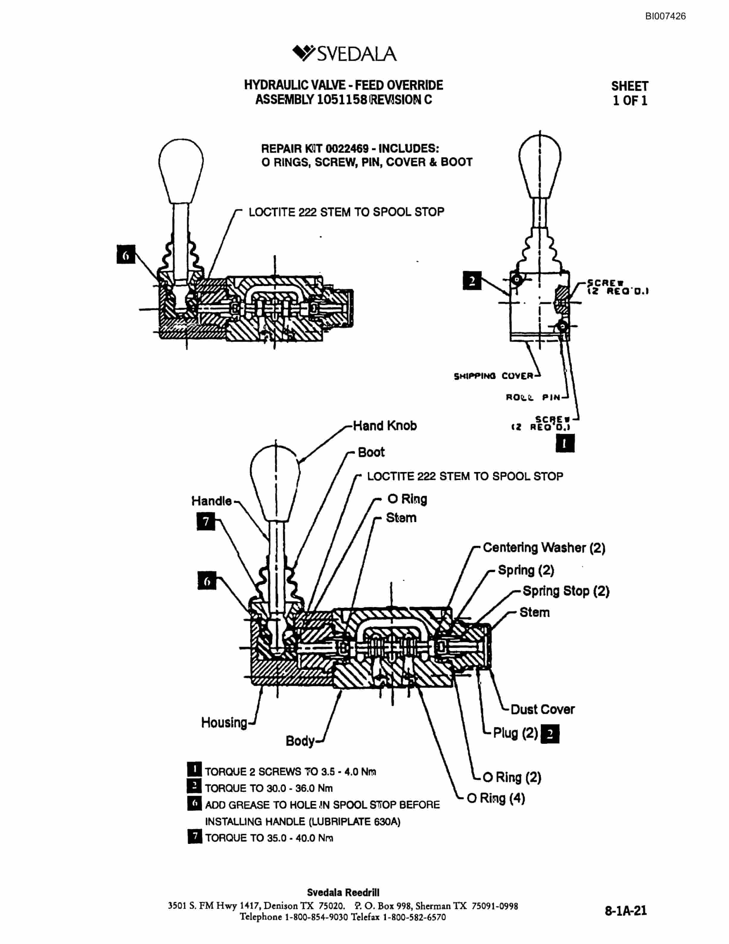 Bucyrus 300 Hydraulic Track Drill Parts Catalog BI007426-4