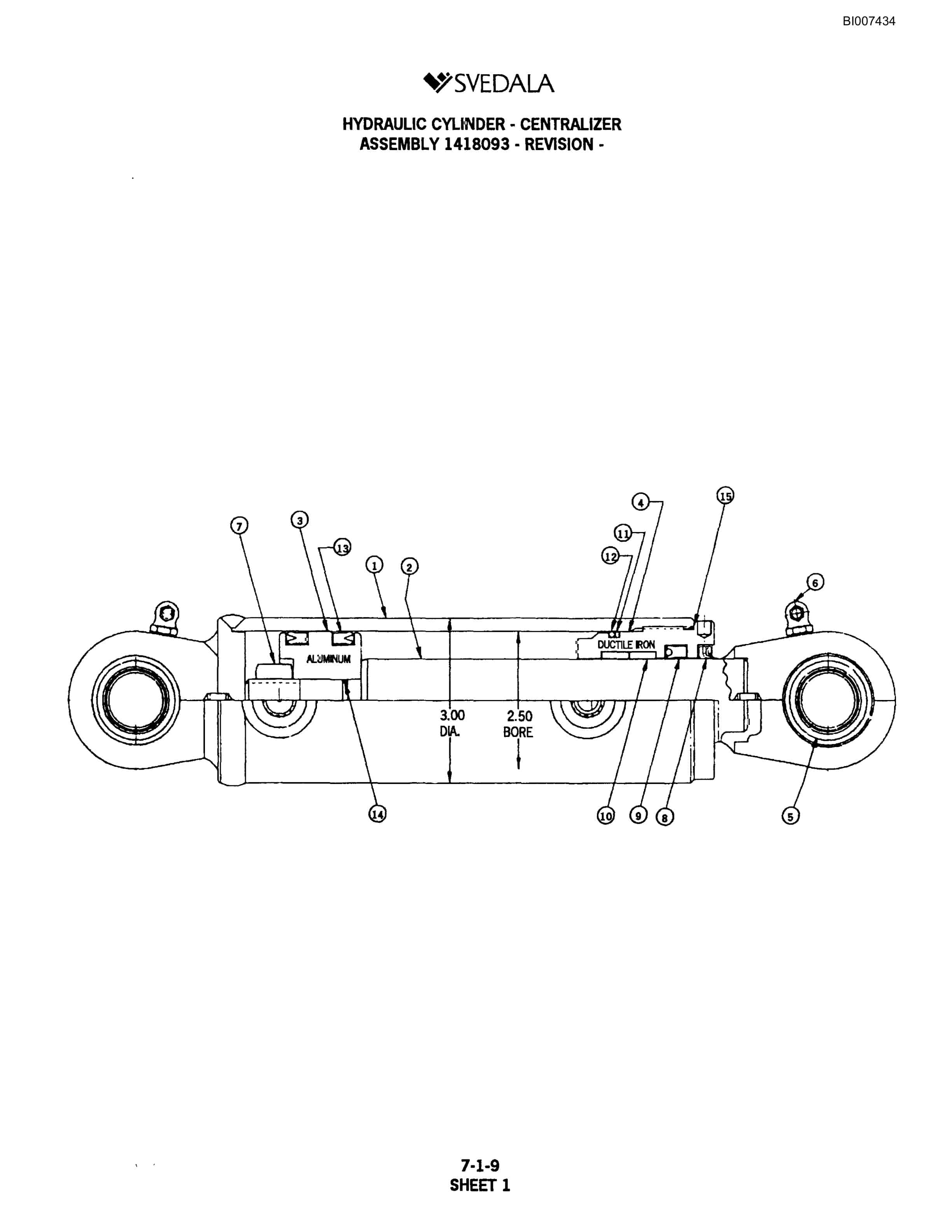Bucyrus 300 Hydraulic Track Drill Parts Catalog BI007434-3