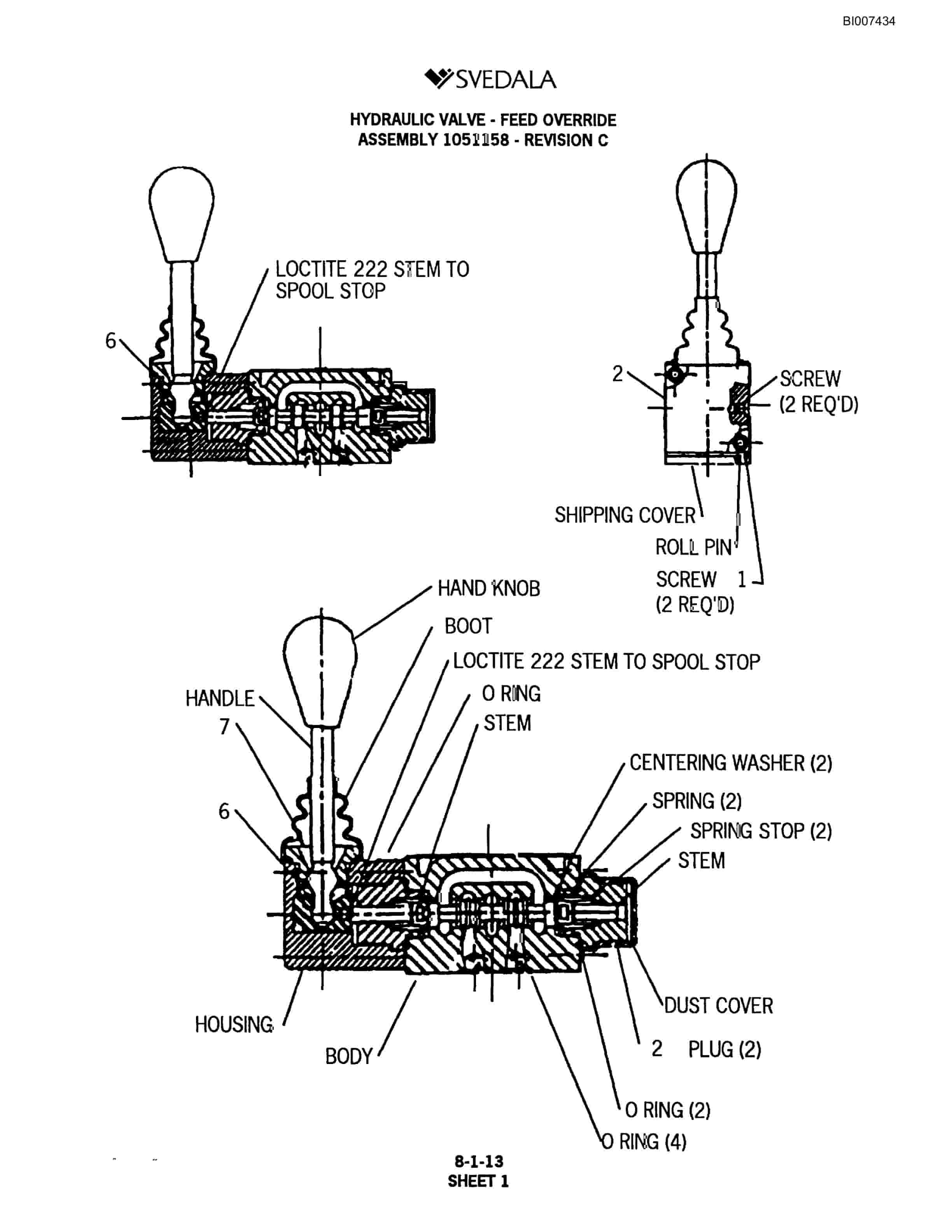 Bucyrus 300 Hydraulic Track Drill Parts Catalog BI007434-5