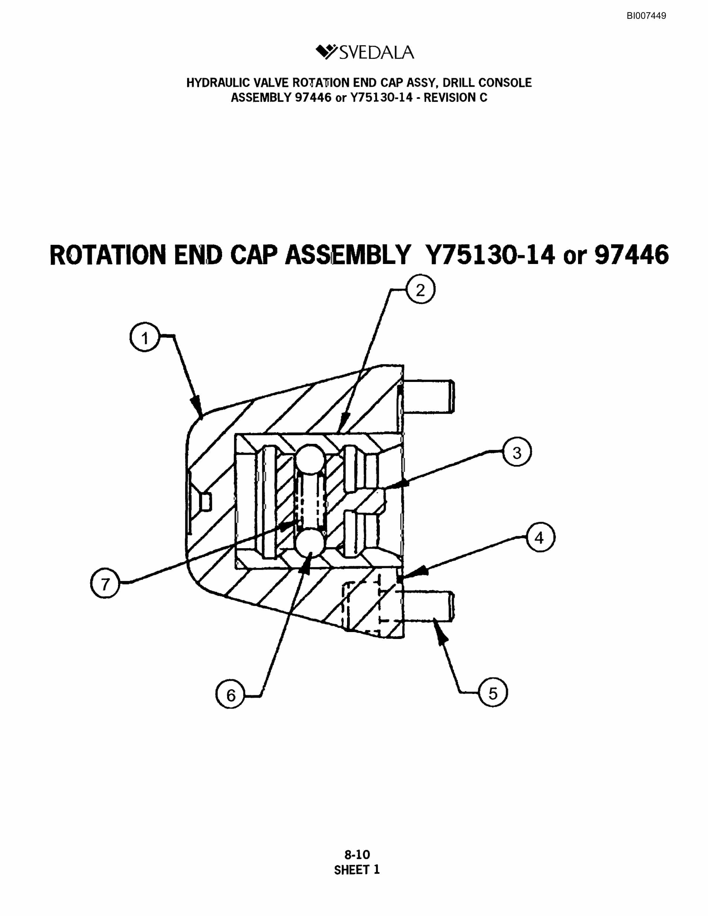 Bucyrus 300 Hydraulic Track Drill Parts Catalog BI007449-4