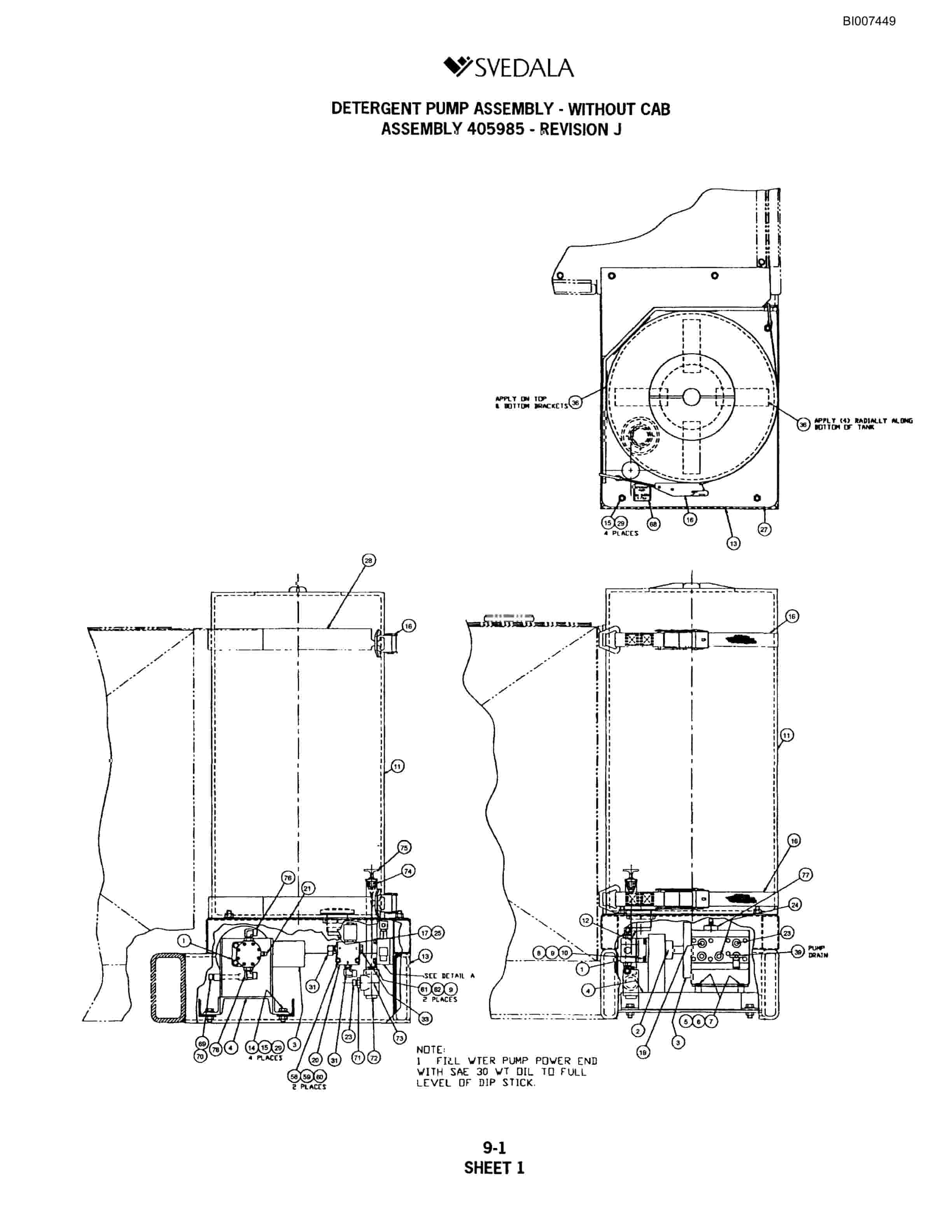 Bucyrus 300 Hydraulic Track Drill Parts Catalog BI007449-5