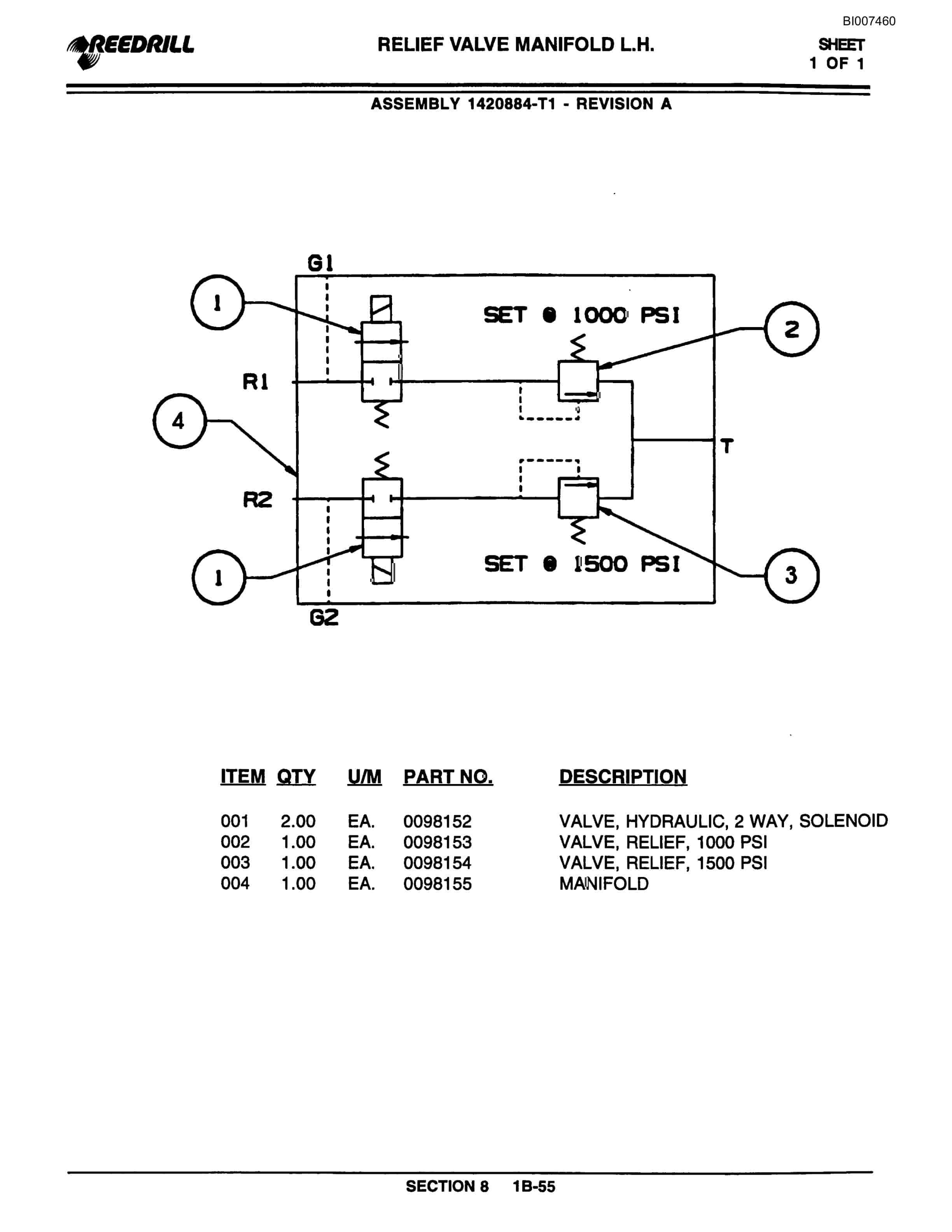 Bucyrus 300 Hydraulic Track Drill Parts Catalog BI007460-5
