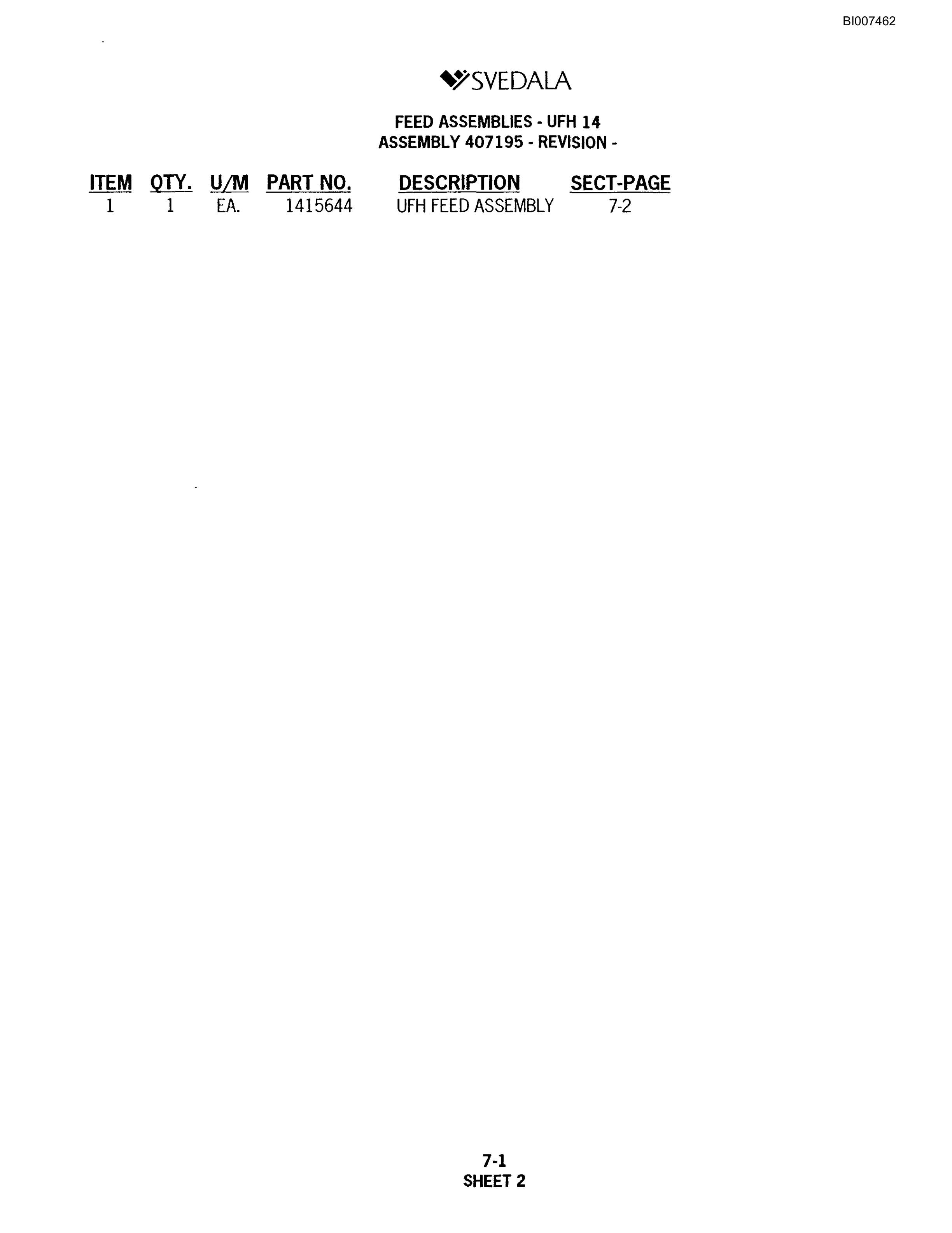 Bucyrus 300 Hydraulic Track Drill Parts Catalog BI007462-3