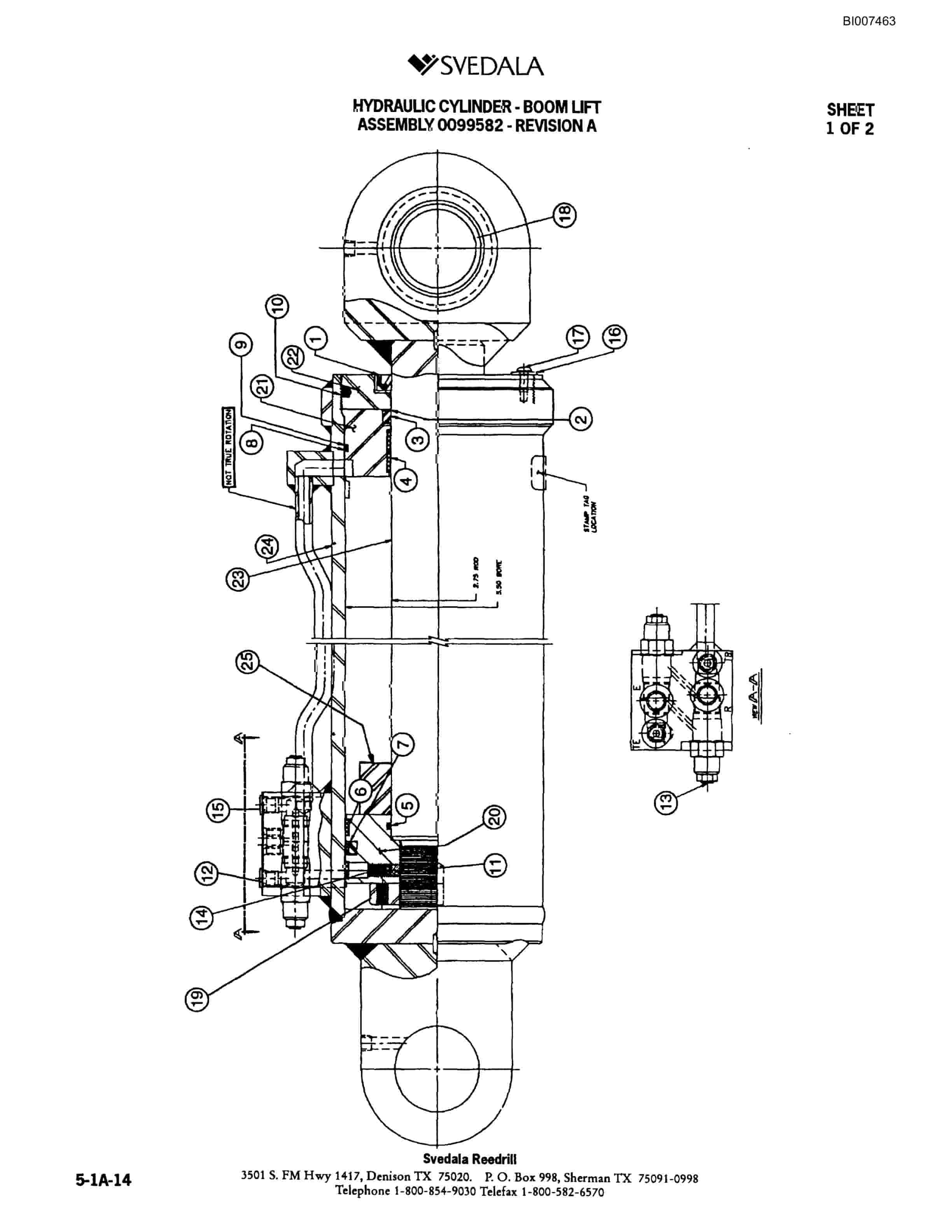 Bucyrus 300 Hydraulic Track Drill Parts Catalog BI007463-2