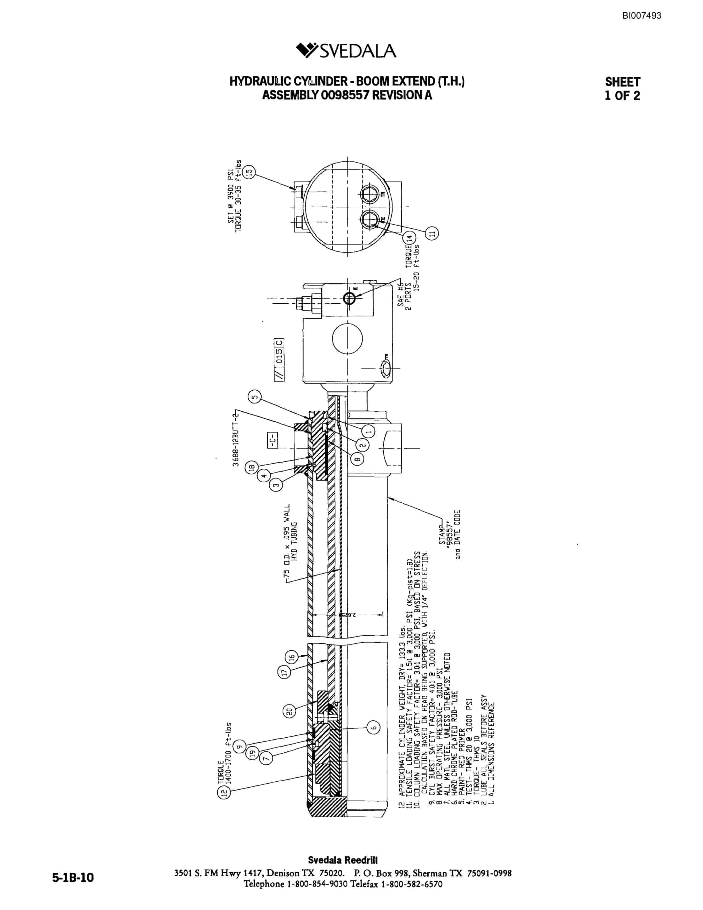 Bucyrus 300 Hydraulic Track Drill Parts Catalog BI007493-2