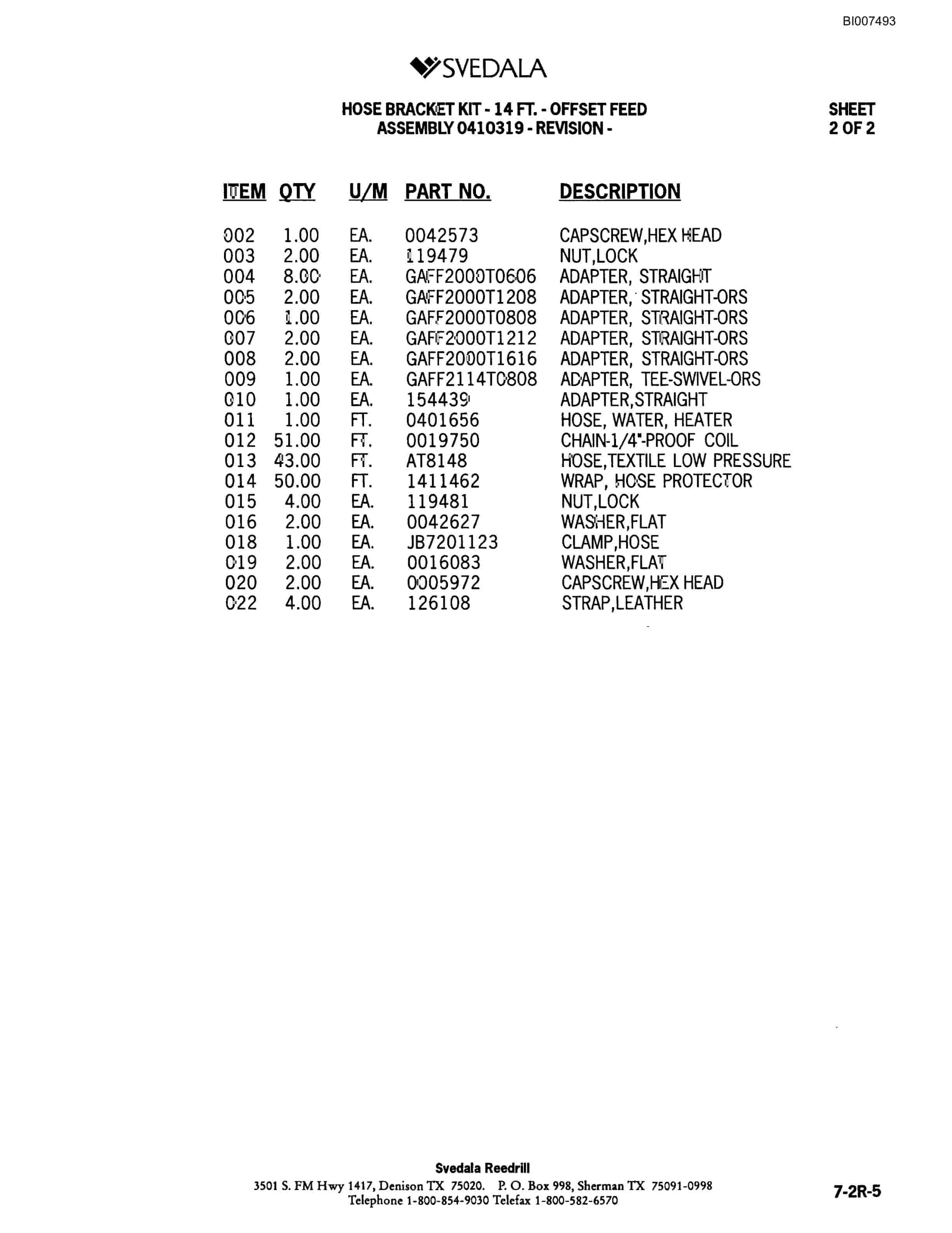 Bucyrus 300 Hydraulic Track Drill Parts Catalog BI007493-3