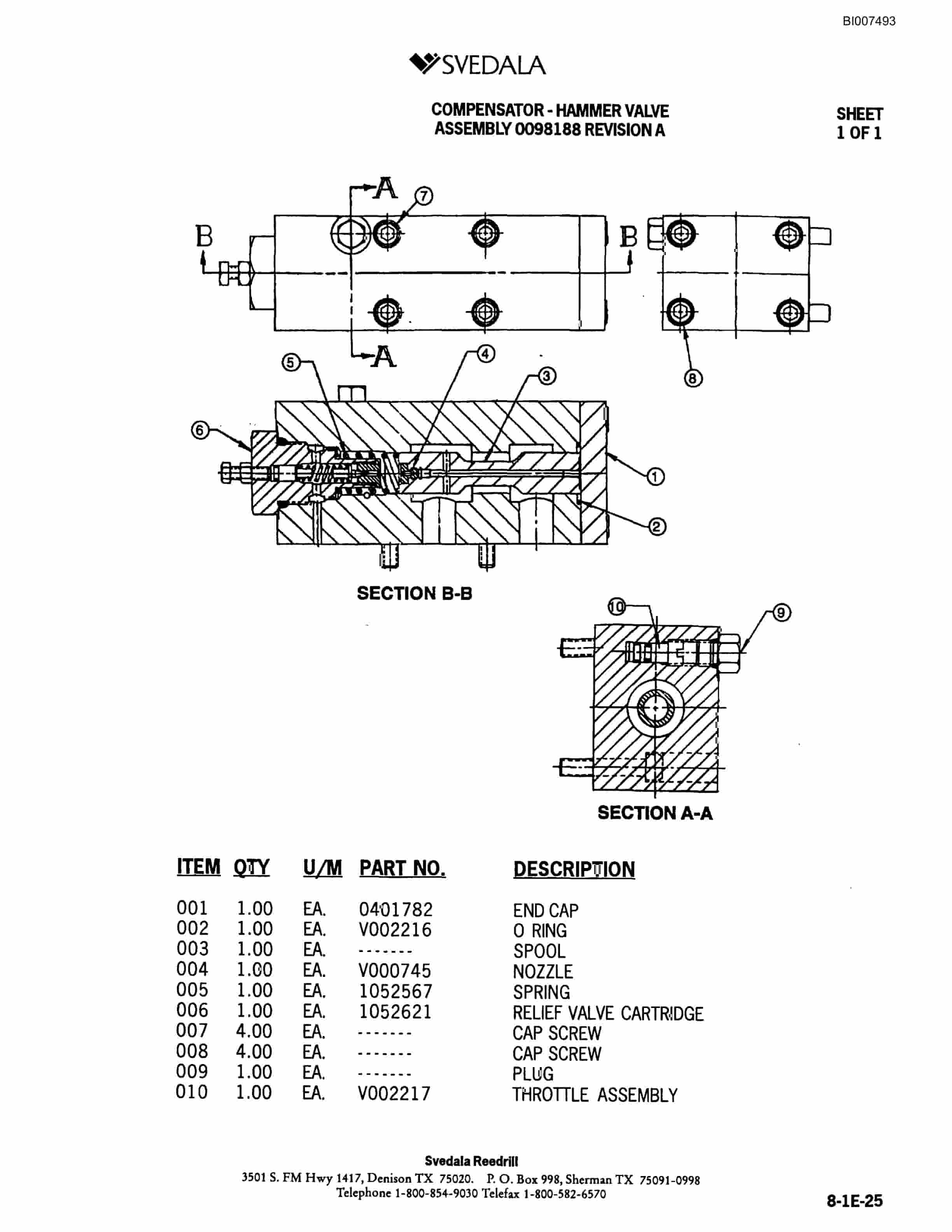 Bucyrus 300 Hydraulic Track Drill Parts Catalog BI007493-4