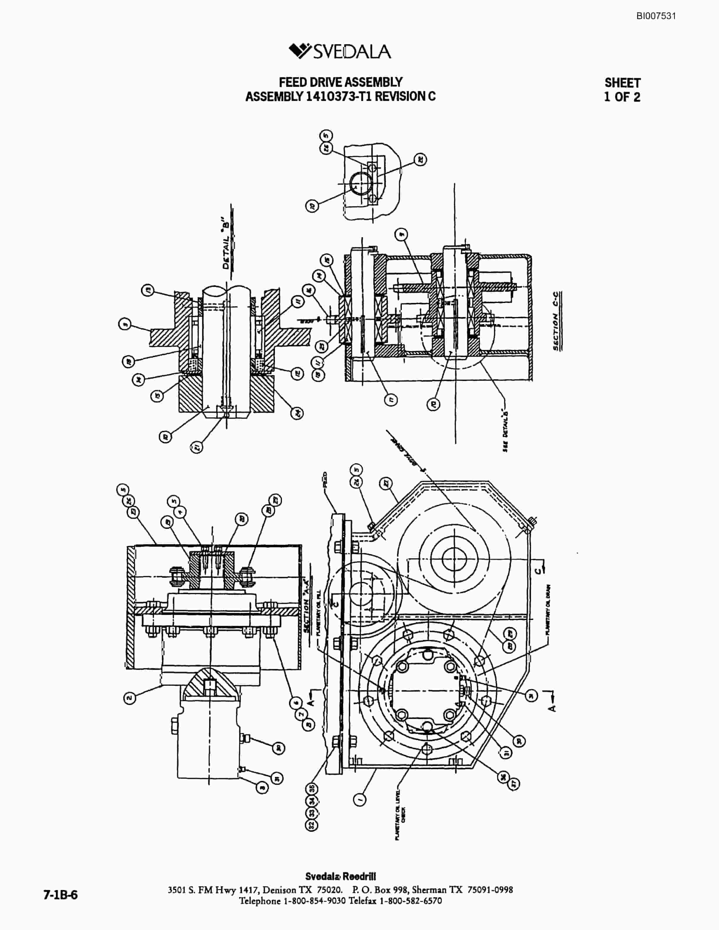 Bucyrus 300 Hydraulic Track Drill Parts Catalog BI007531-3
