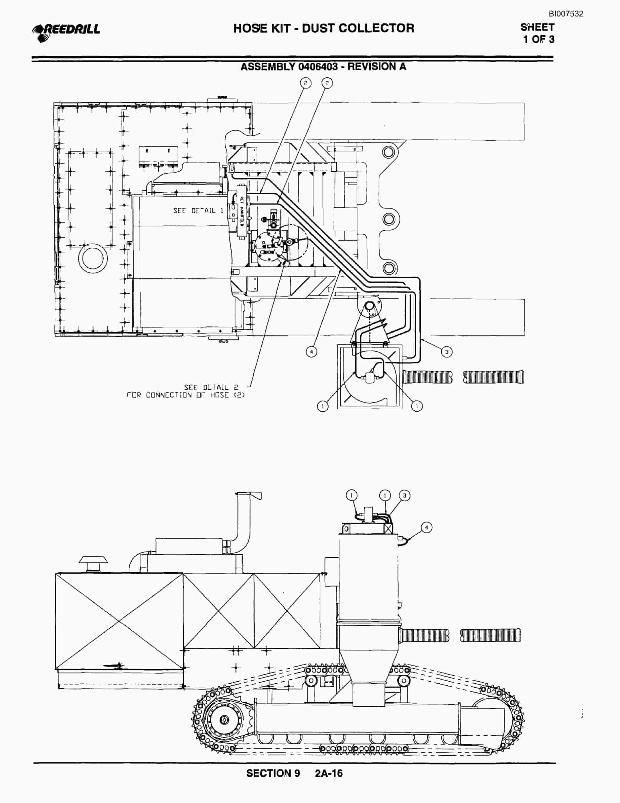 Bucyrus 300 Hydraulic Track Drill Parts Catalog BI007532-5