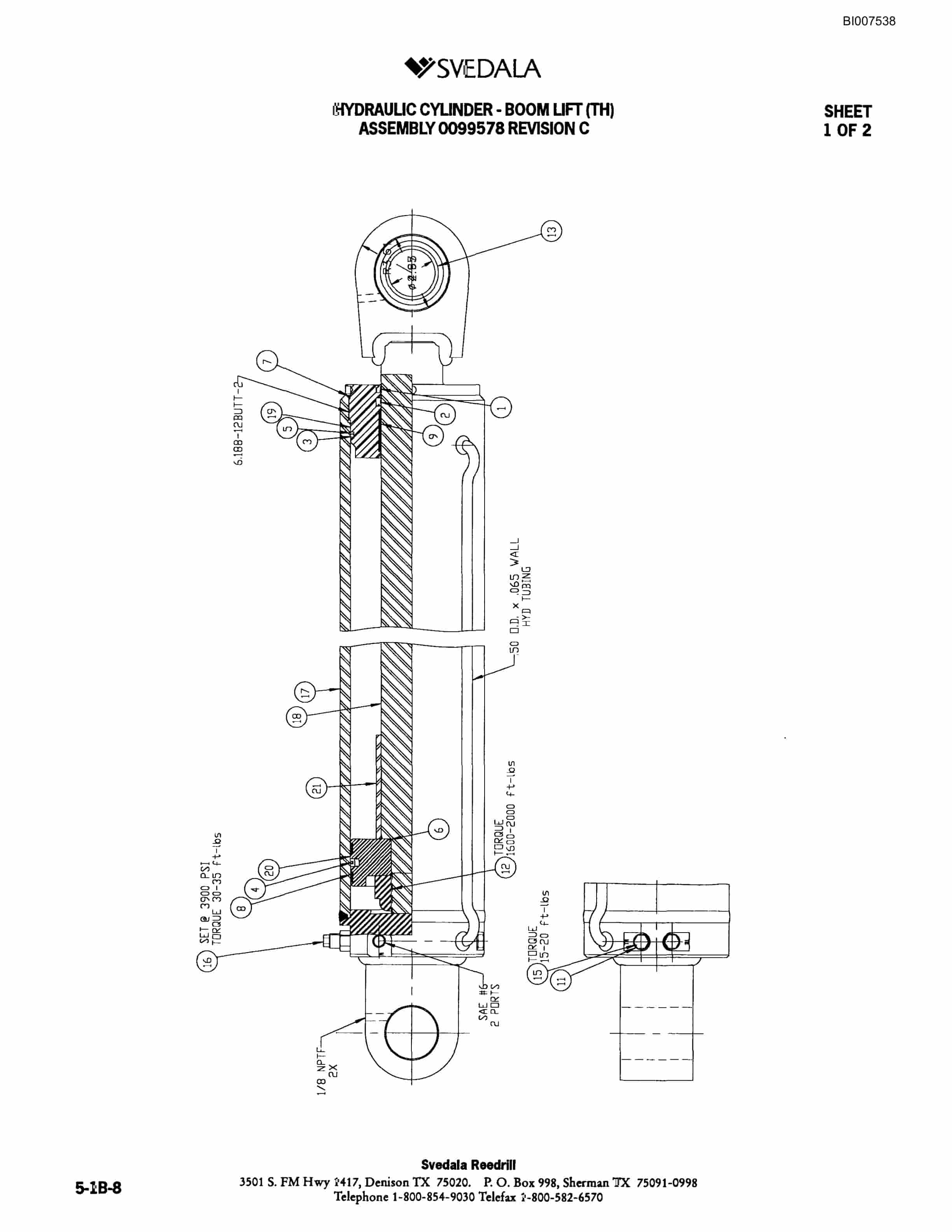 Bucyrus 300 Hydraulic Track Drill Parts Catalog BI007538-2