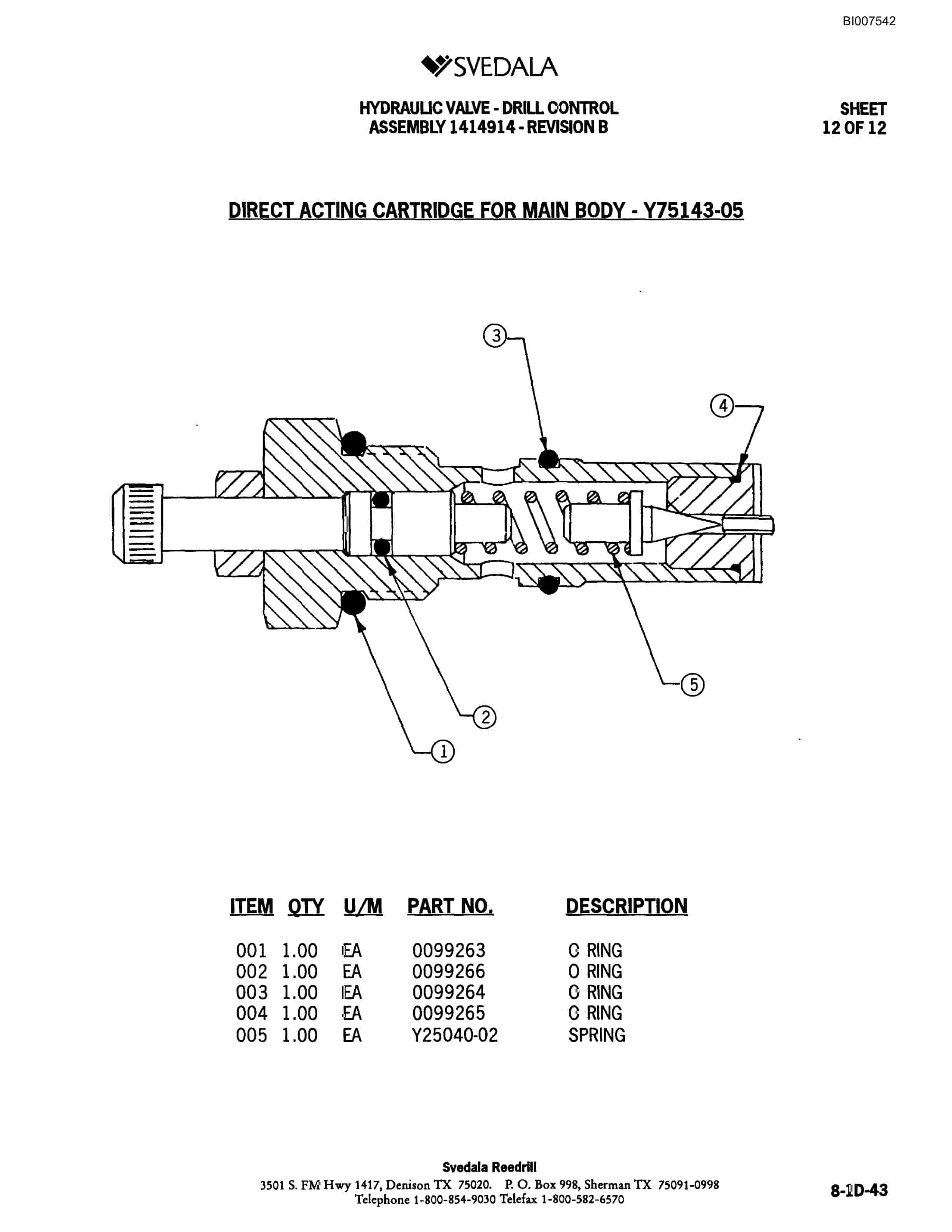 Bucyrus 300 Hydraulic Track Drill Parts Catalog BI007542-4