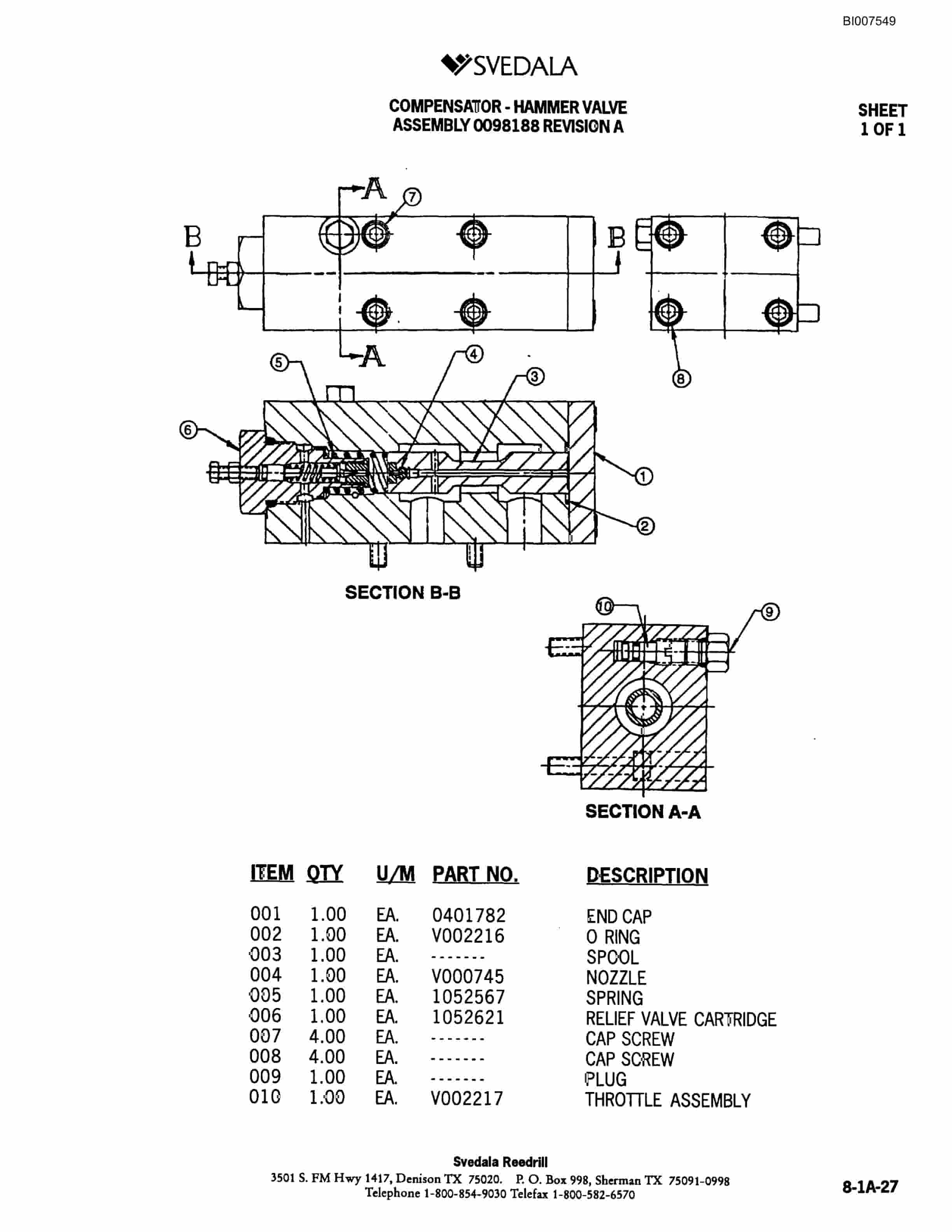 Bucyrus 300 Hydraulic Track Drill Parts Catalog BI007549-4