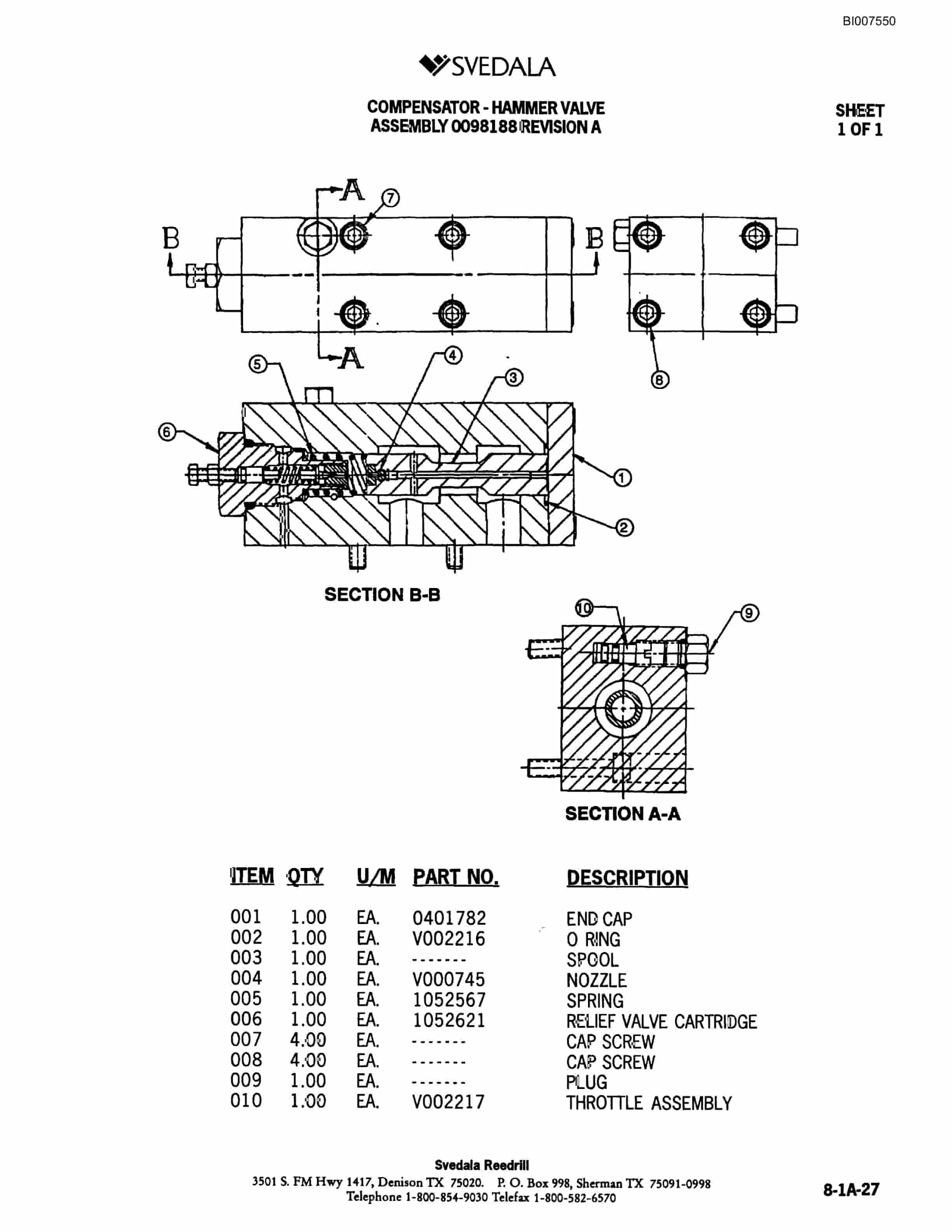 Bucyrus 300 Hydraulic Track Drill Parts Catalog BI007550-5