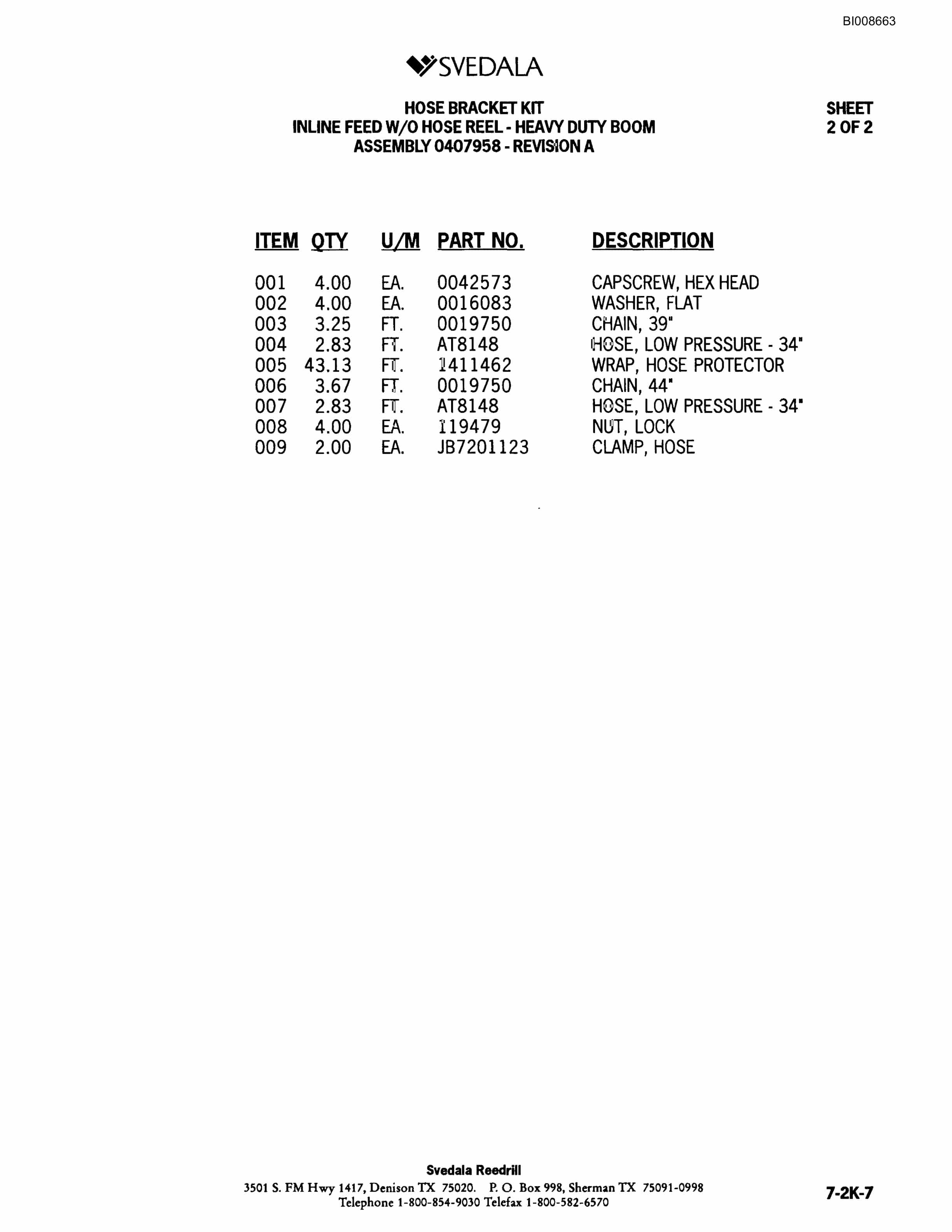 Bucyrus 300 Hydraulic Track Drill Parts Catalog BI008663-3