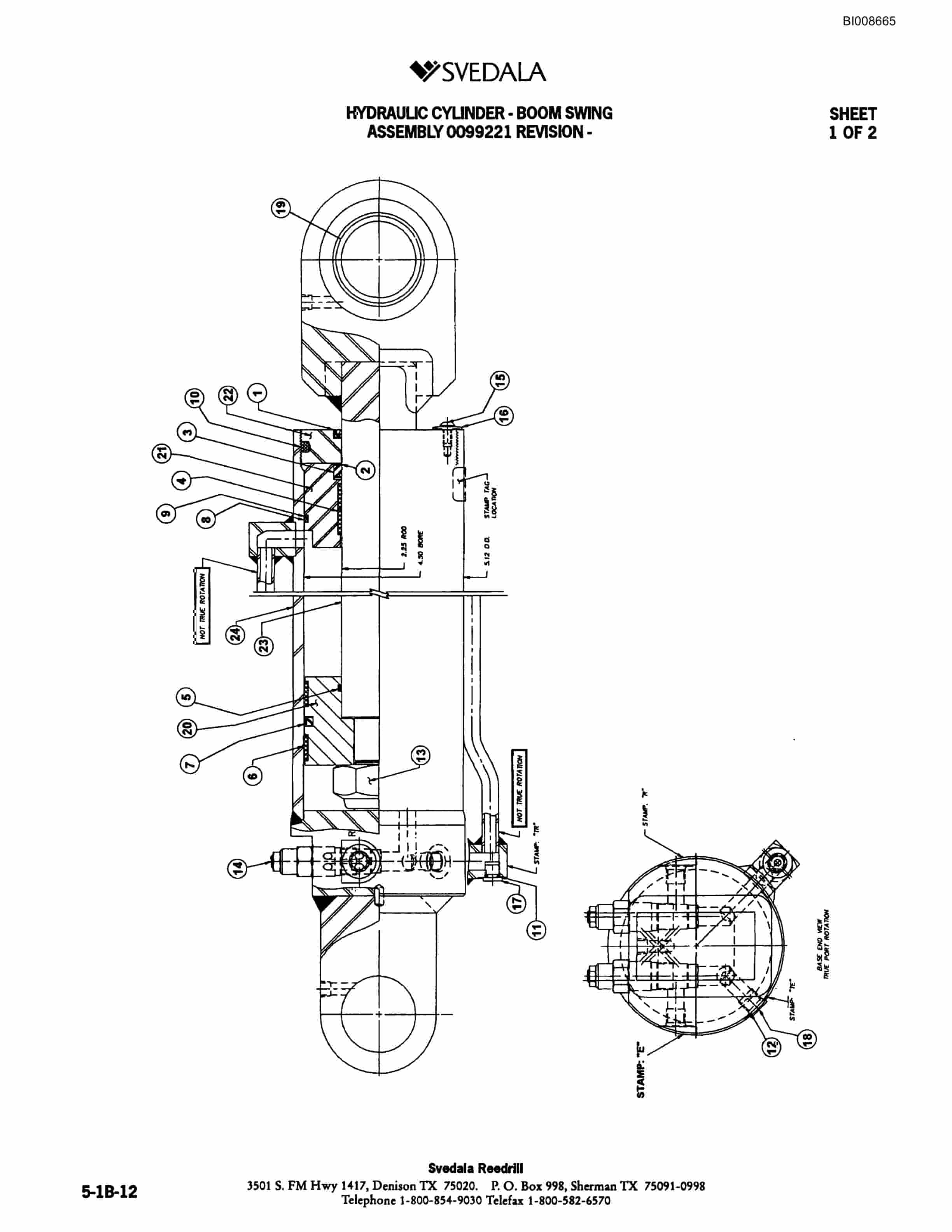 Bucyrus 300 Hydraulic Track Drill Parts Catalog BI008665-2