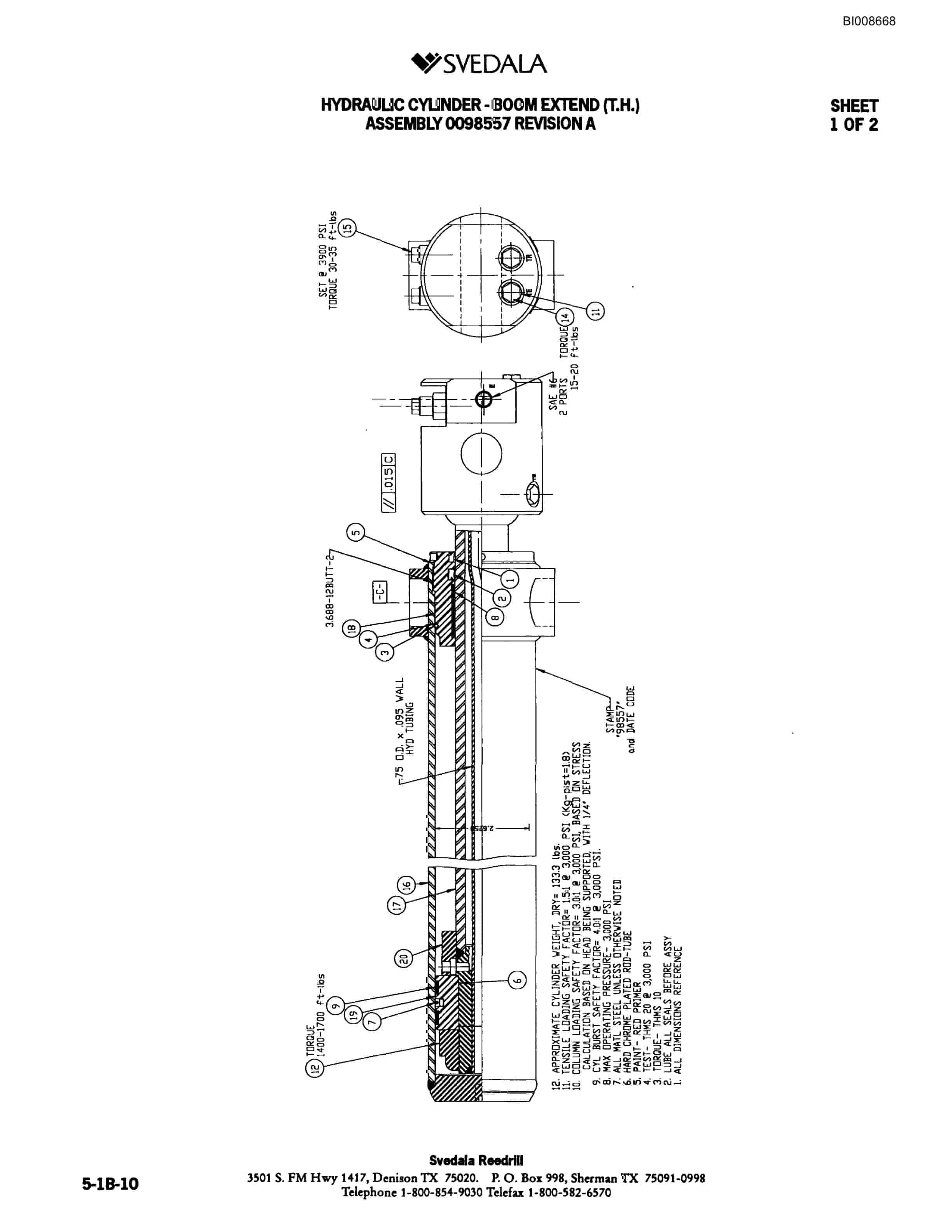 Bucyrus 300 Hydraulic Track Drill Parts Catalog BI008668-2