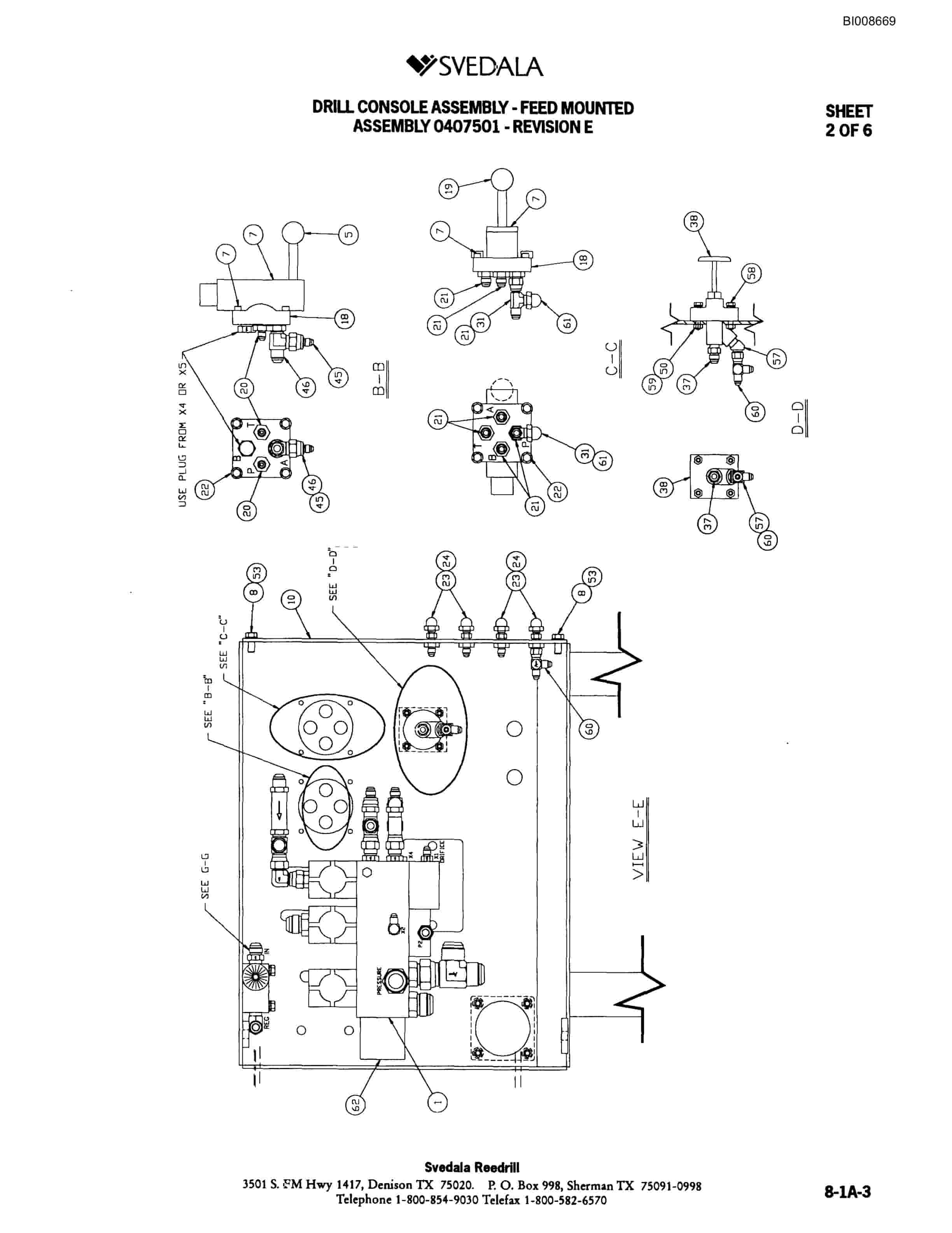 Bucyrus 300 Hydraulic Track Drill Parts Catalog BI008669-3