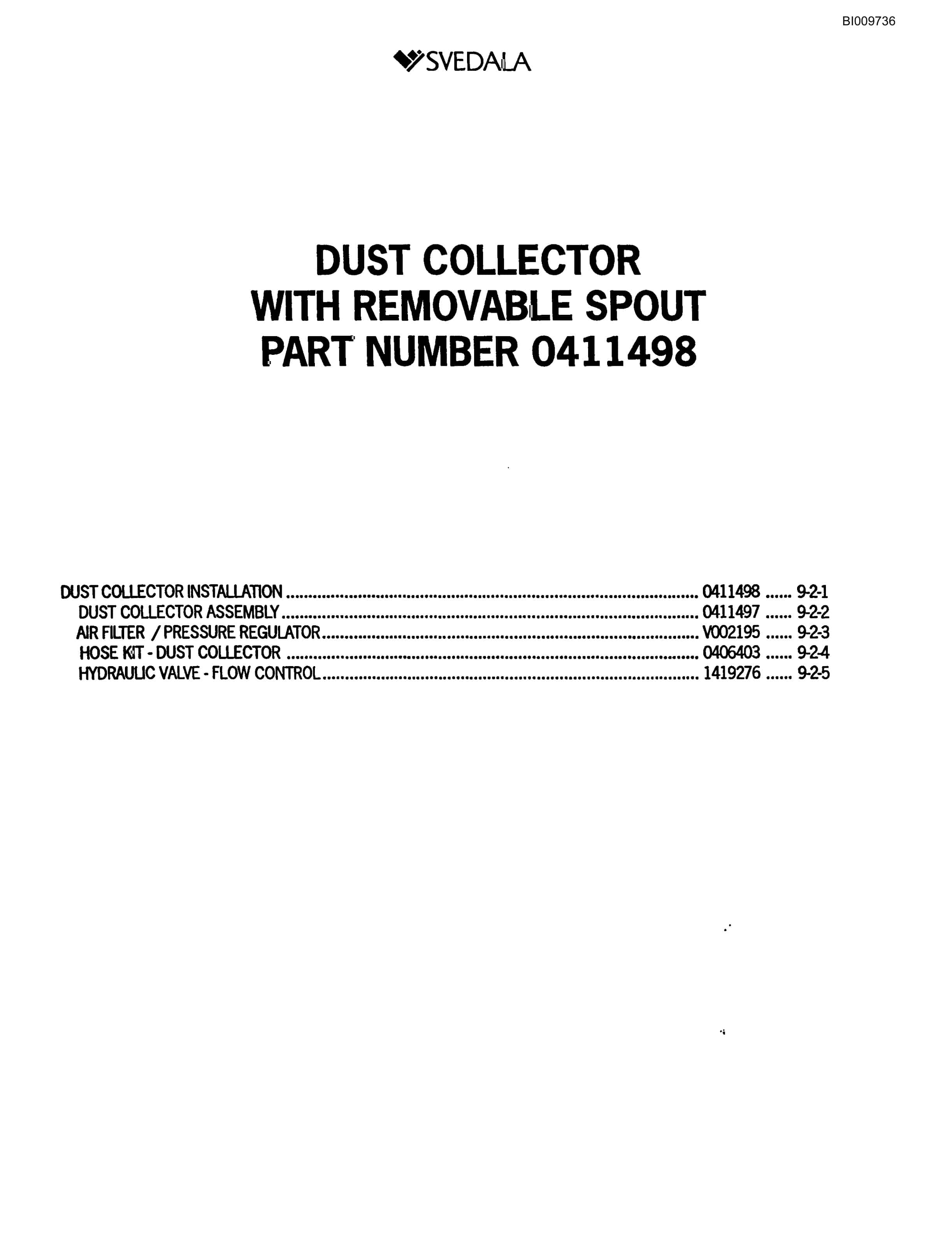 Bucyrus 300 Hydraulic Track Drill Parts Catalog BI009736-5