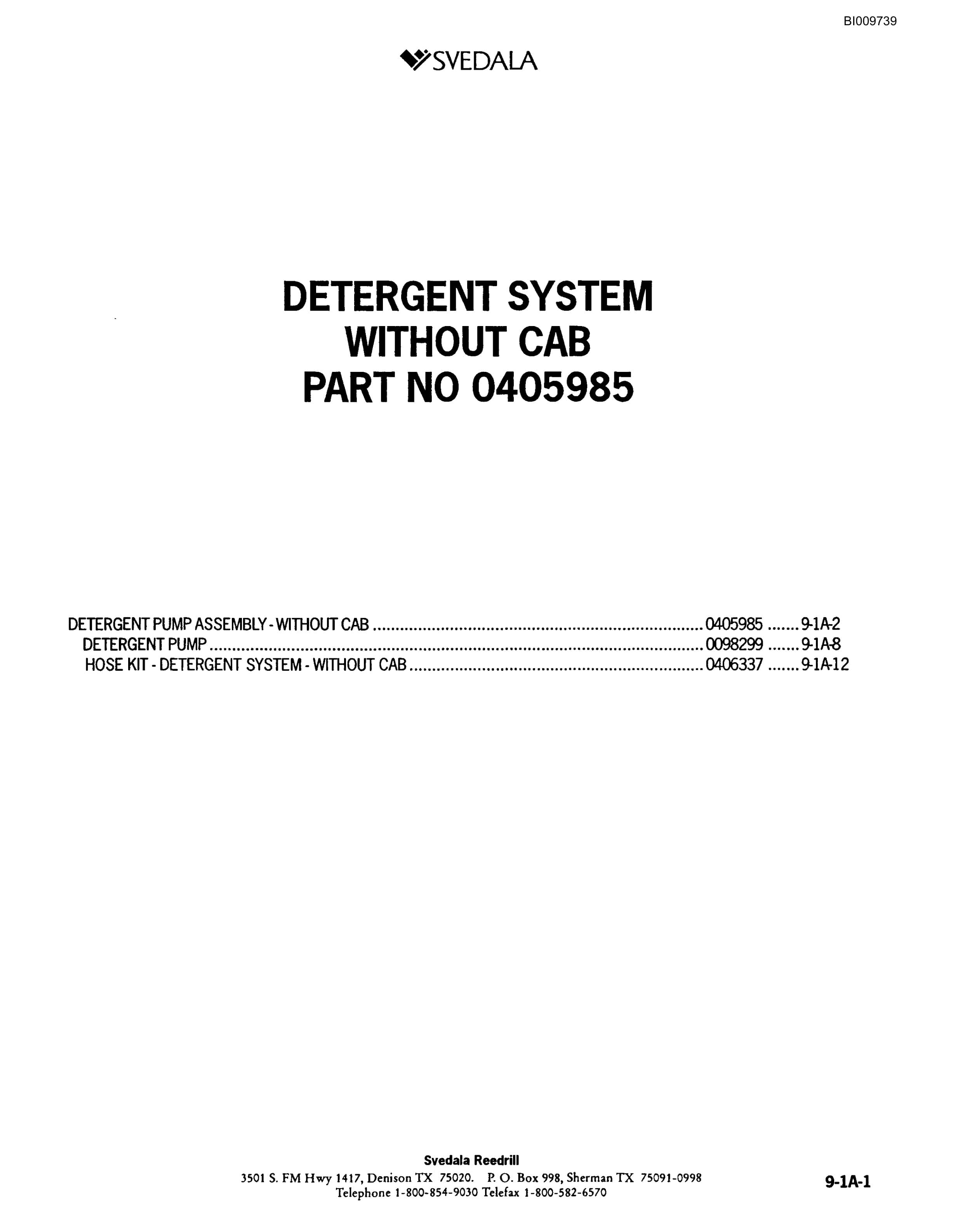 Bucyrus 300 Hydraulic Track Drill Parts Catalog BI009739-5