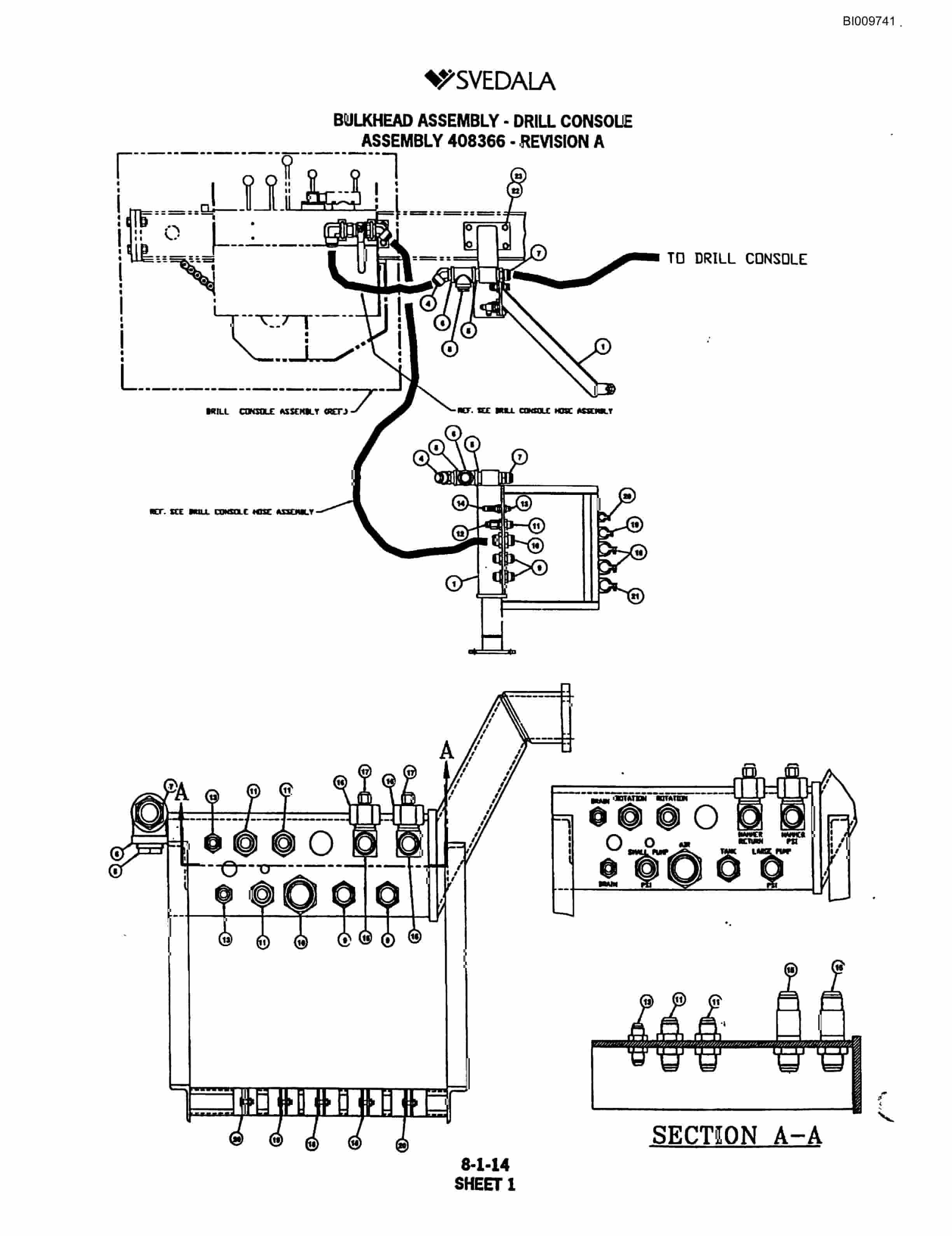 Bucyrus 300 Hydraulic Track Drill Parts Catalog BI009741-4