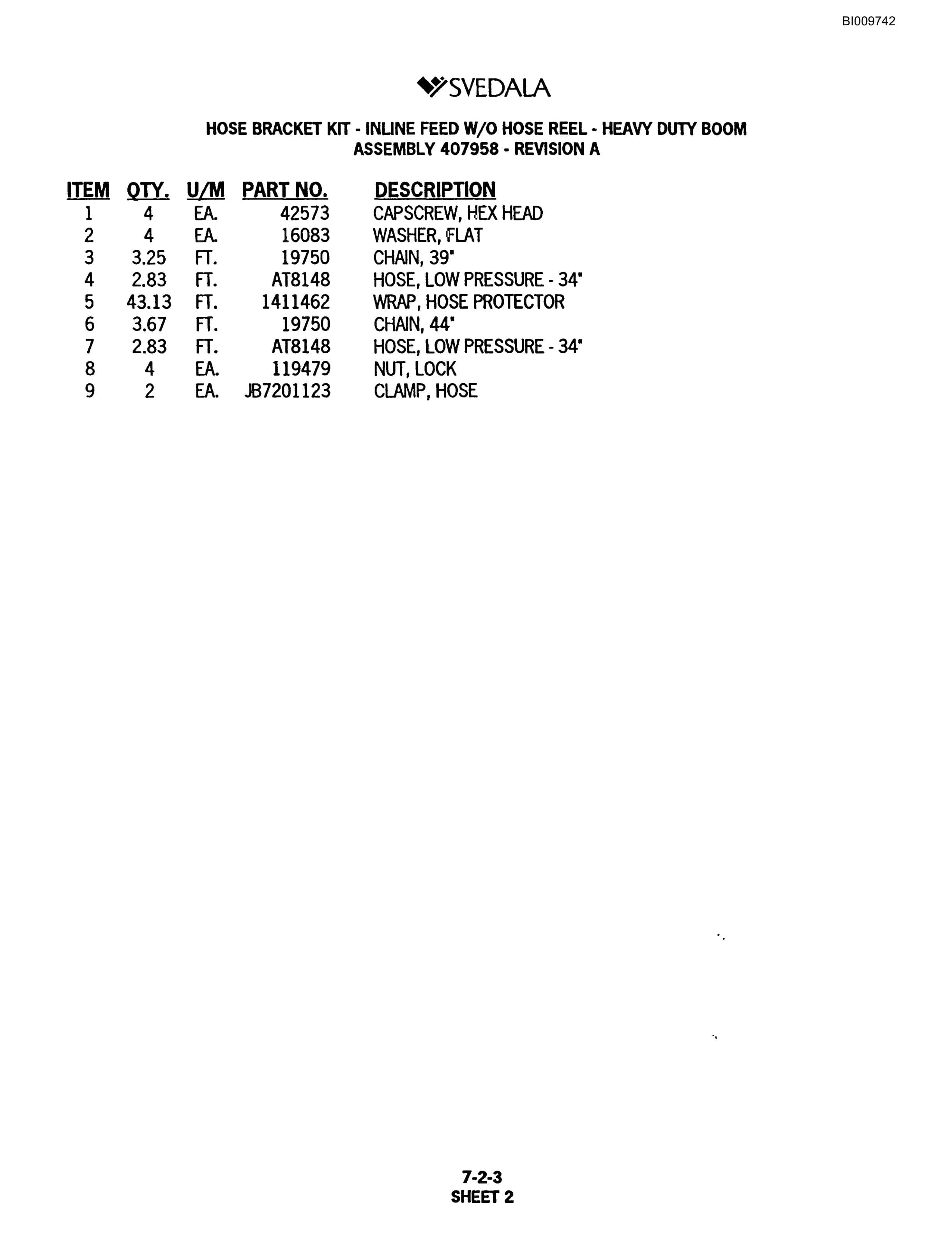 Bucyrus 300 Hydraulic Track Drill Parts Catalog BI009742-3