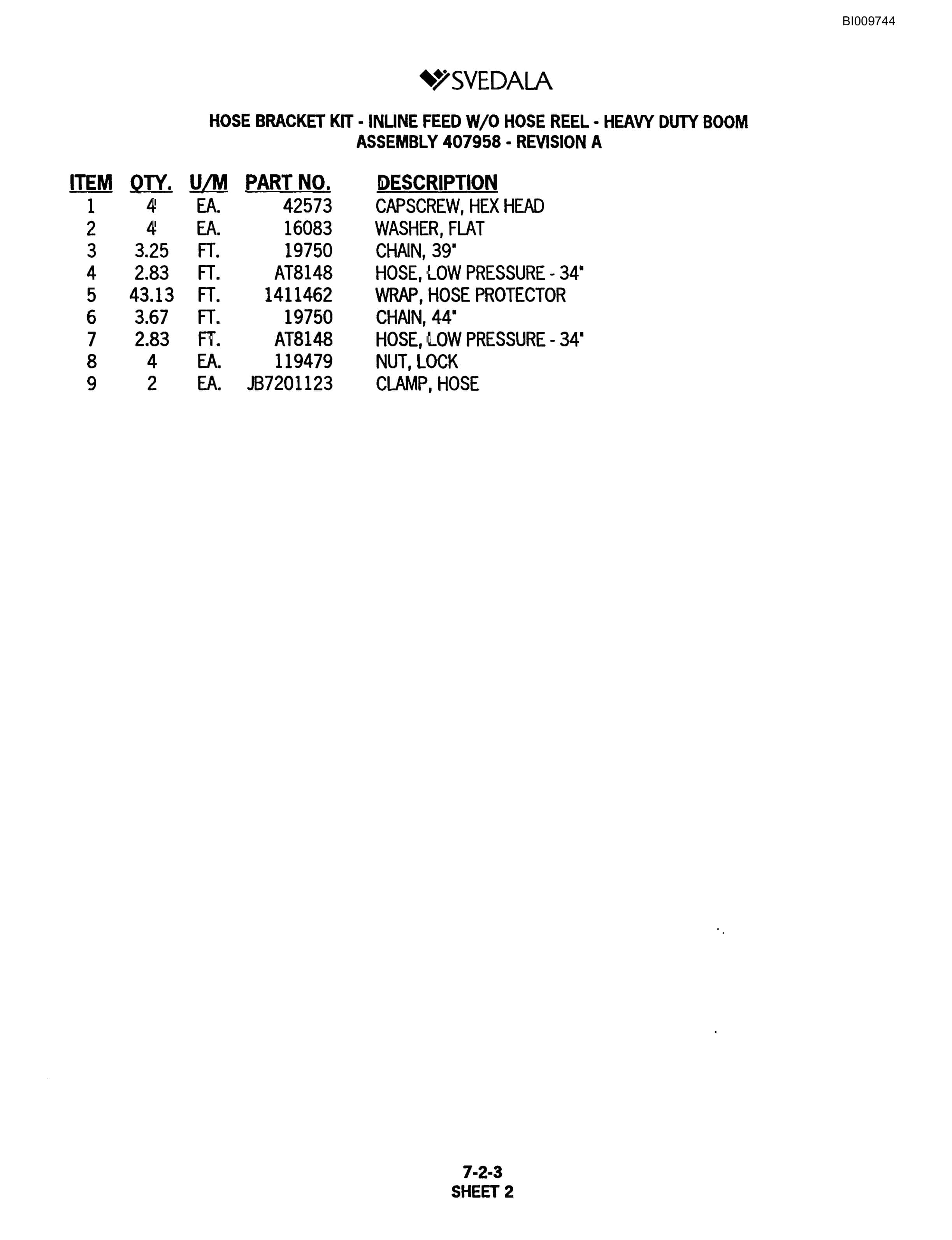 Bucyrus 300 Hydraulic Track Drill Parts Catalog BI009744-3