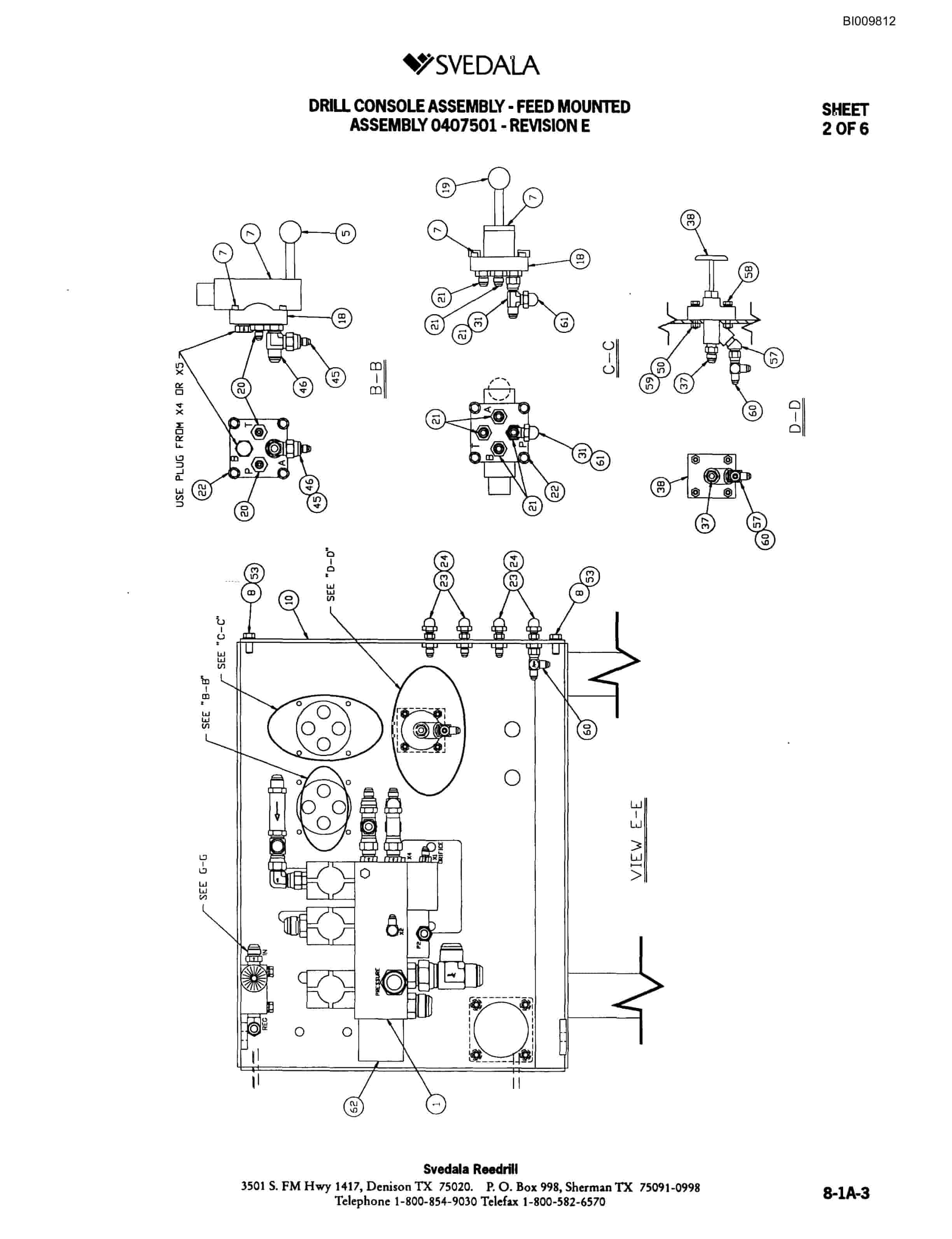 Bucyrus 300 Hydraulic Track Drill Parts Catalog BI009812-3