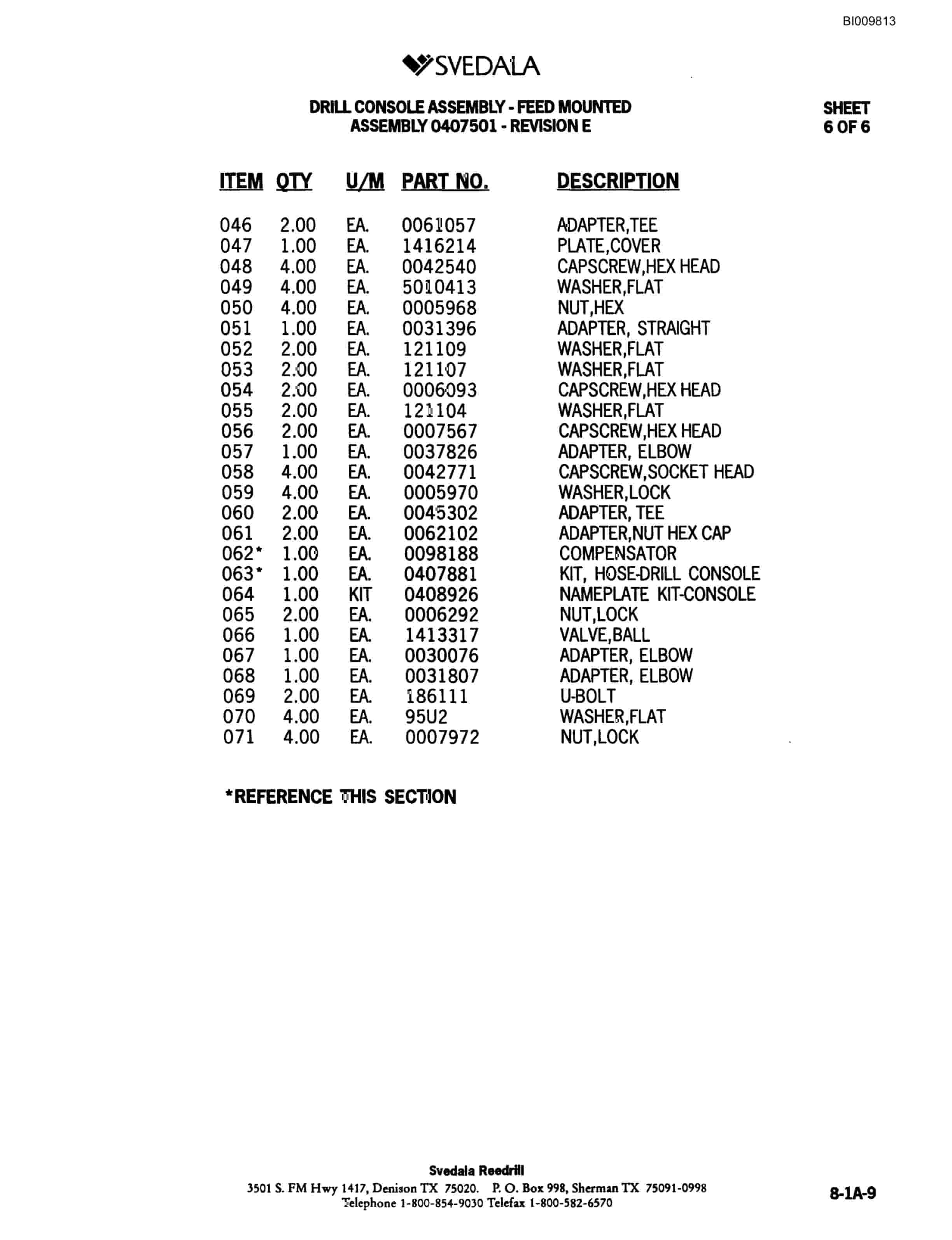 Bucyrus 300 Hydraulic Track Drill Parts Catalog BI009813-4