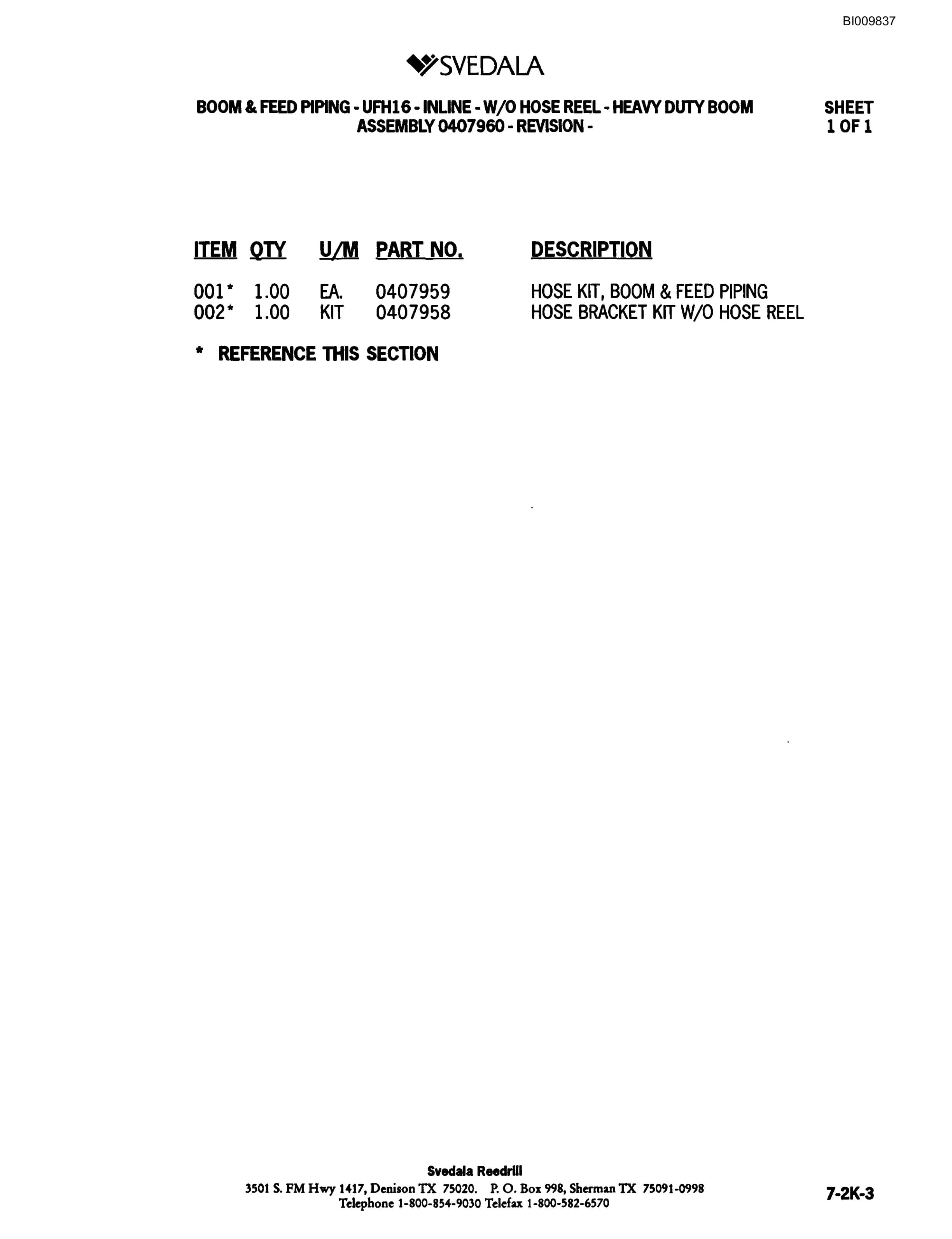 Bucyrus 300 Hydraulic Track Drill Parts Catalog BI009837-3
