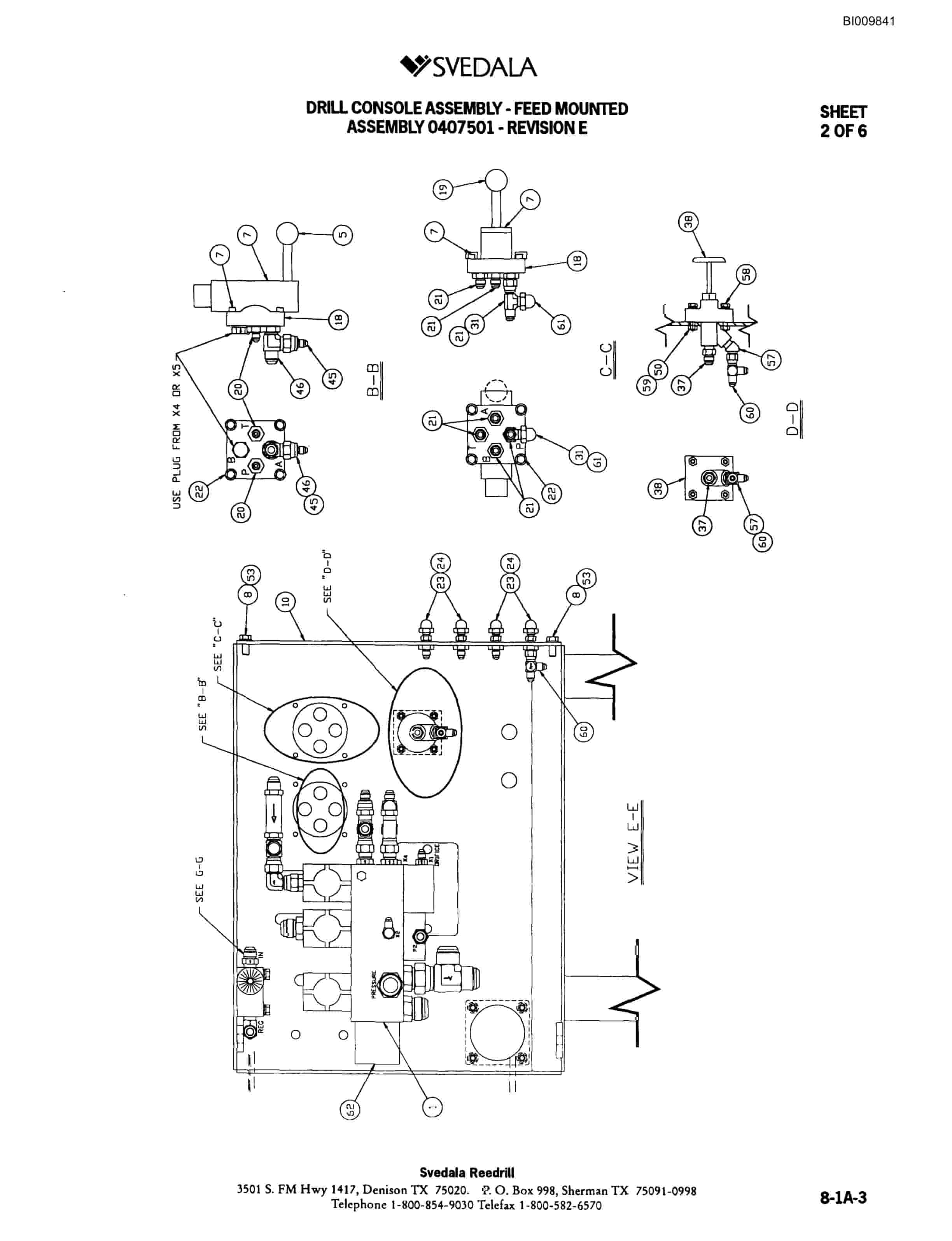 Bucyrus 300 Hydraulic Track Drill Parts Catalog BI009841-3