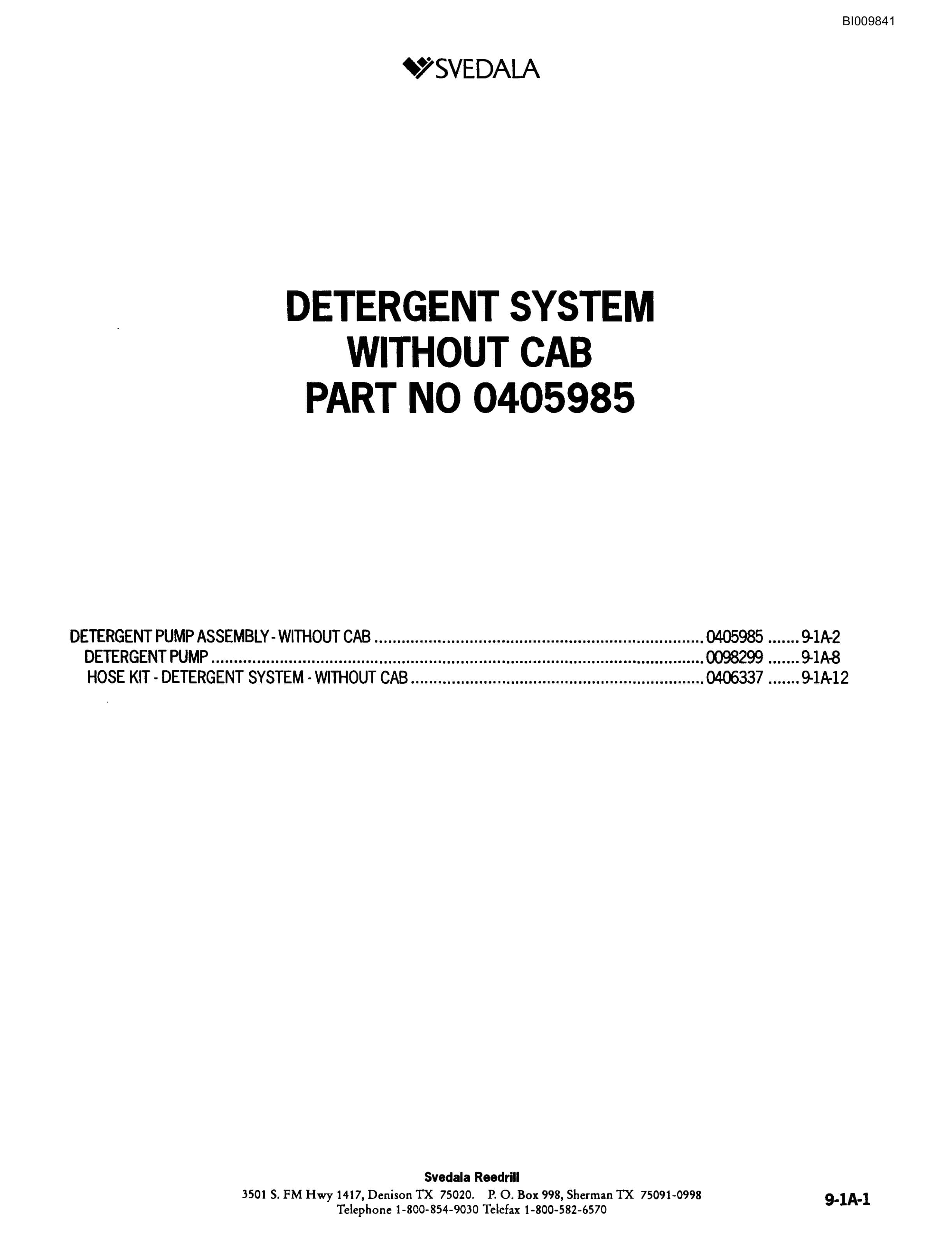 Bucyrus 300 Hydraulic Track Drill Parts Catalog BI009841-4