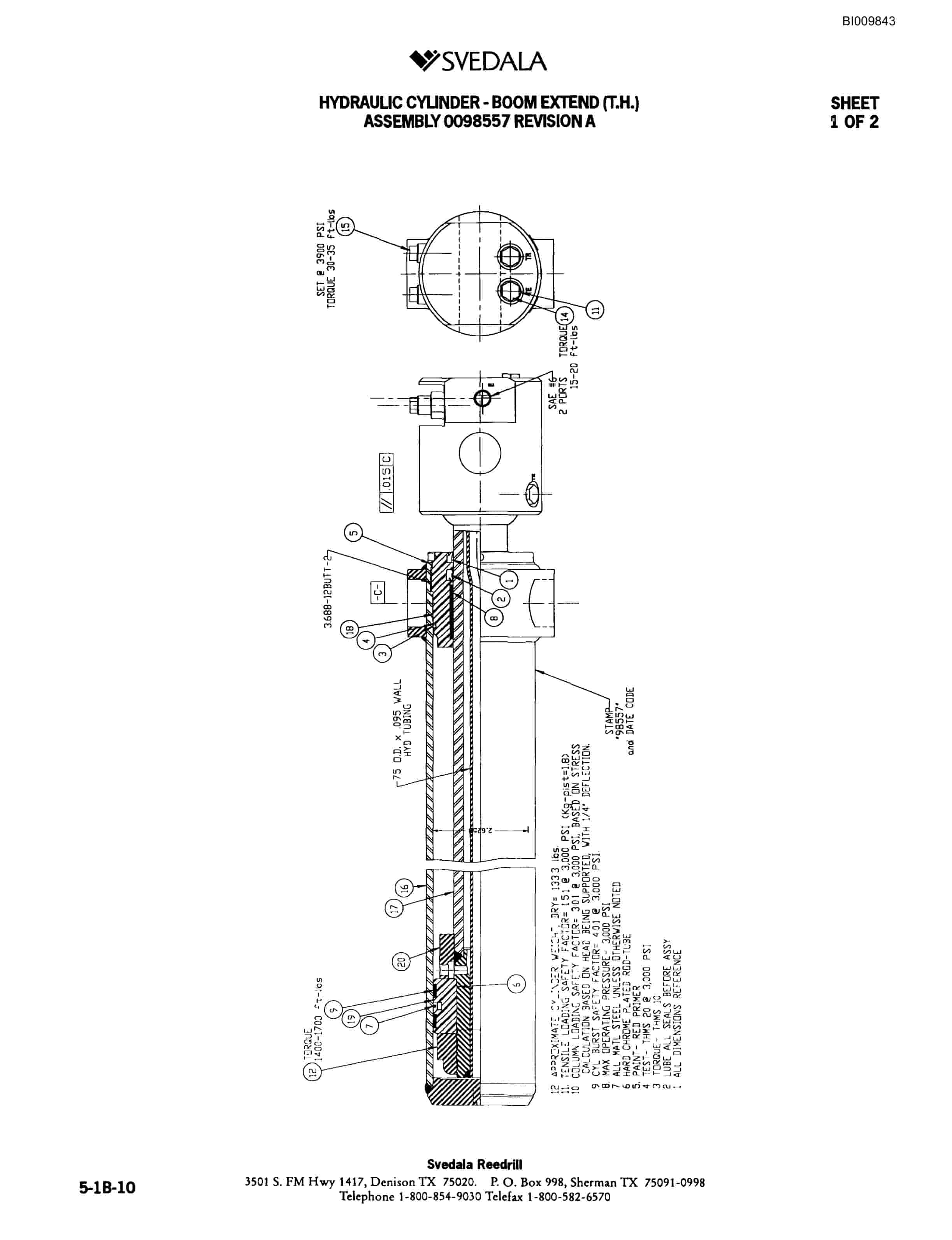 Bucyrus 300 Hydraulic Track Drill Parts Catalog BI009843-2