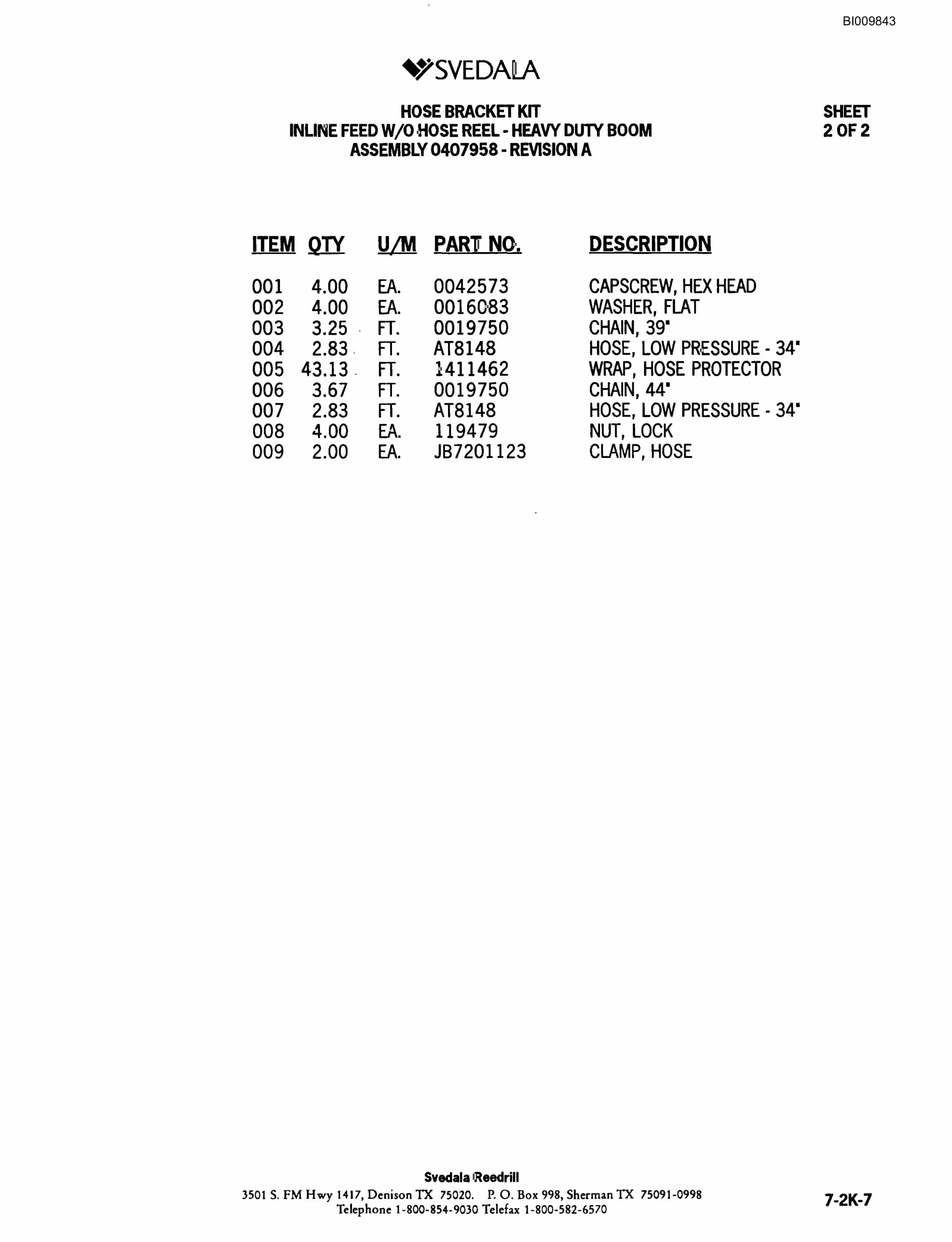 Bucyrus 300 Hydraulic Track Drill Parts Catalog BI009843-3