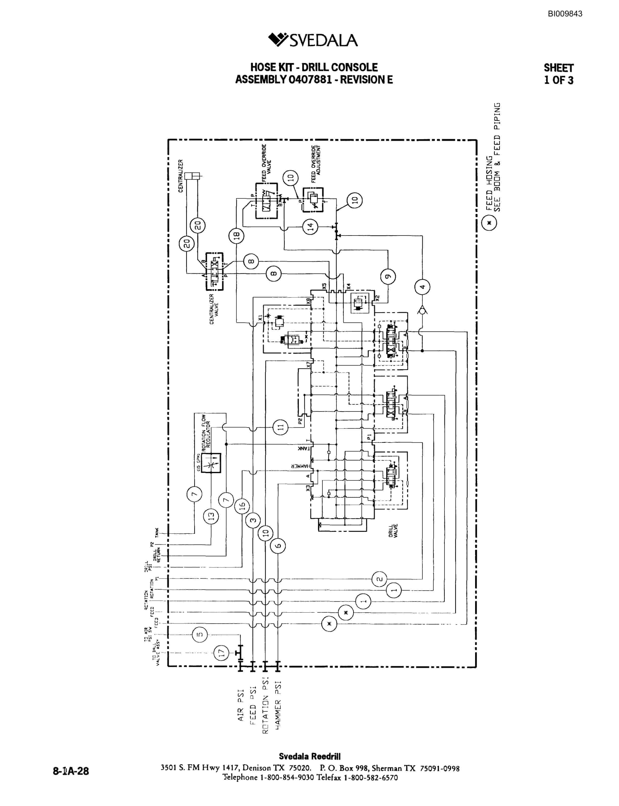 Bucyrus 300 Hydraulic Track Drill Parts Catalog BI009843-4