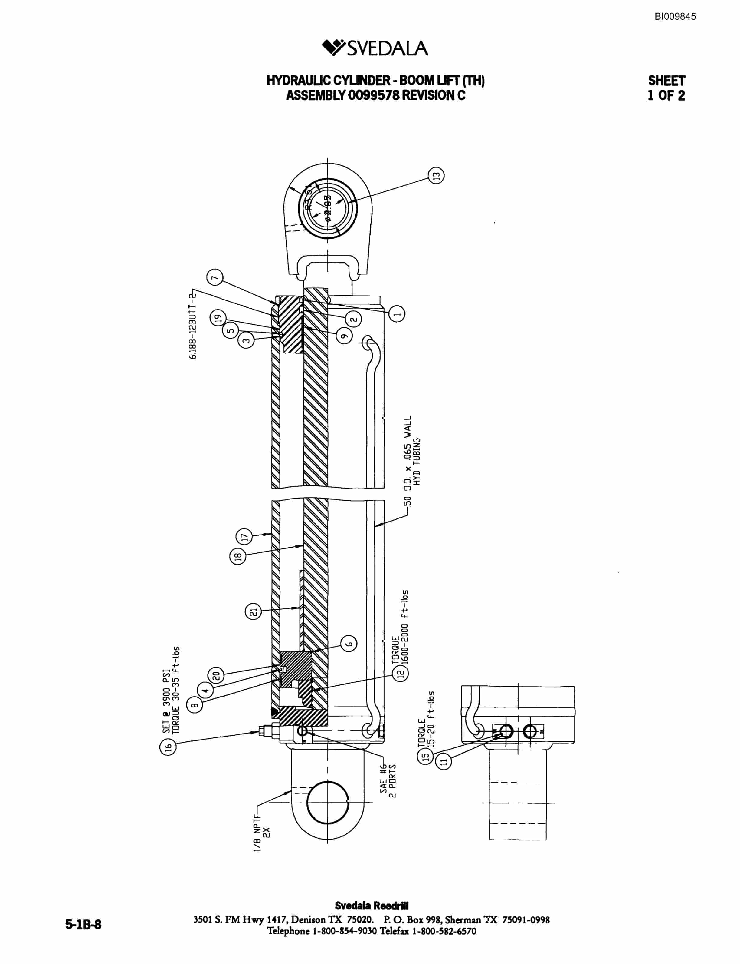 Bucyrus 300 Hydraulic Track Drill Parts Catalog BI009845-2