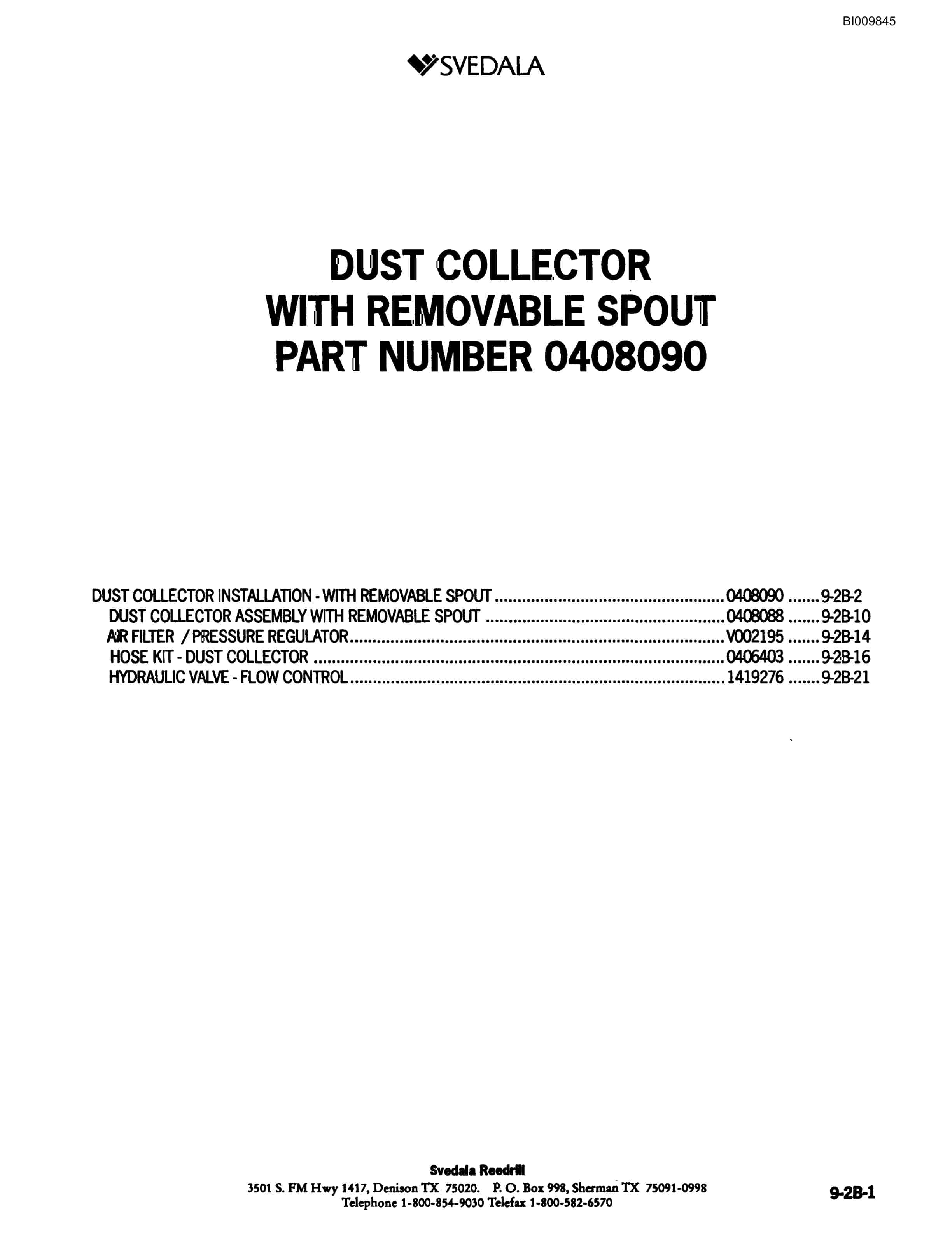 Bucyrus 300 Hydraulic Track Drill Parts Catalog BI009845-5